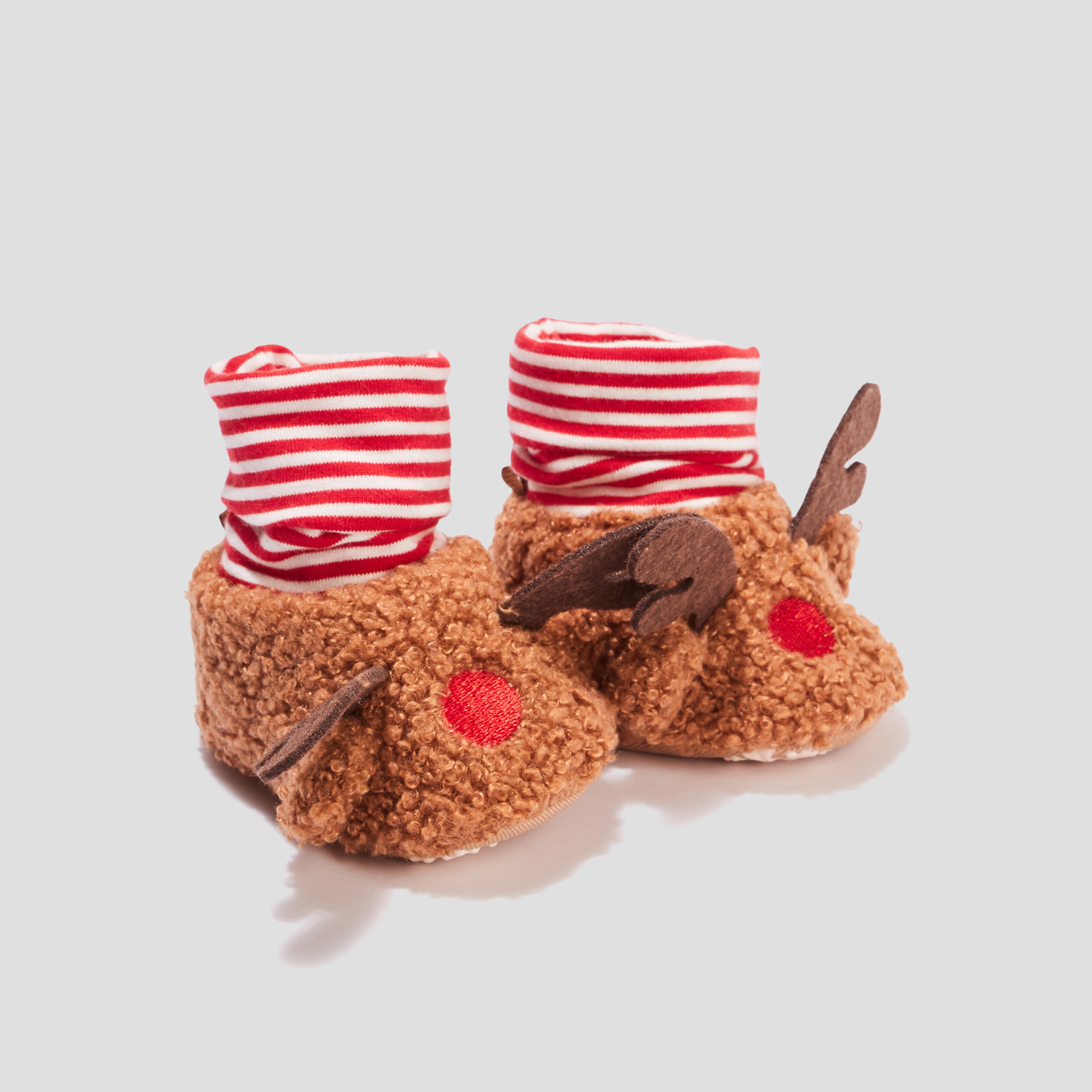 chaussettes dinterieur imitation mouton marron mixte Chaussettes d'intérieur imitation mouton marron mixte