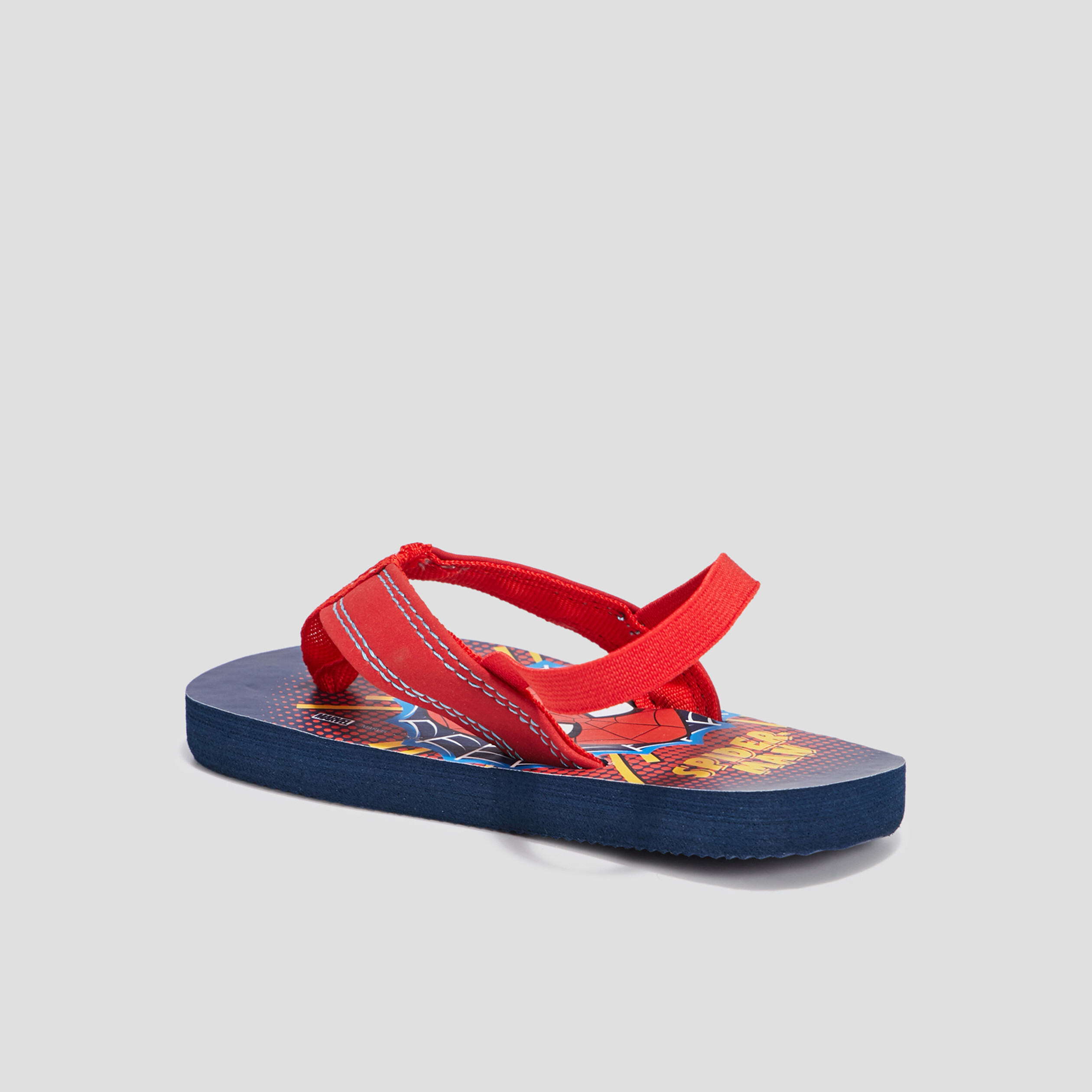 Tongs Spider-Man bleu marine gar&ccedil;on