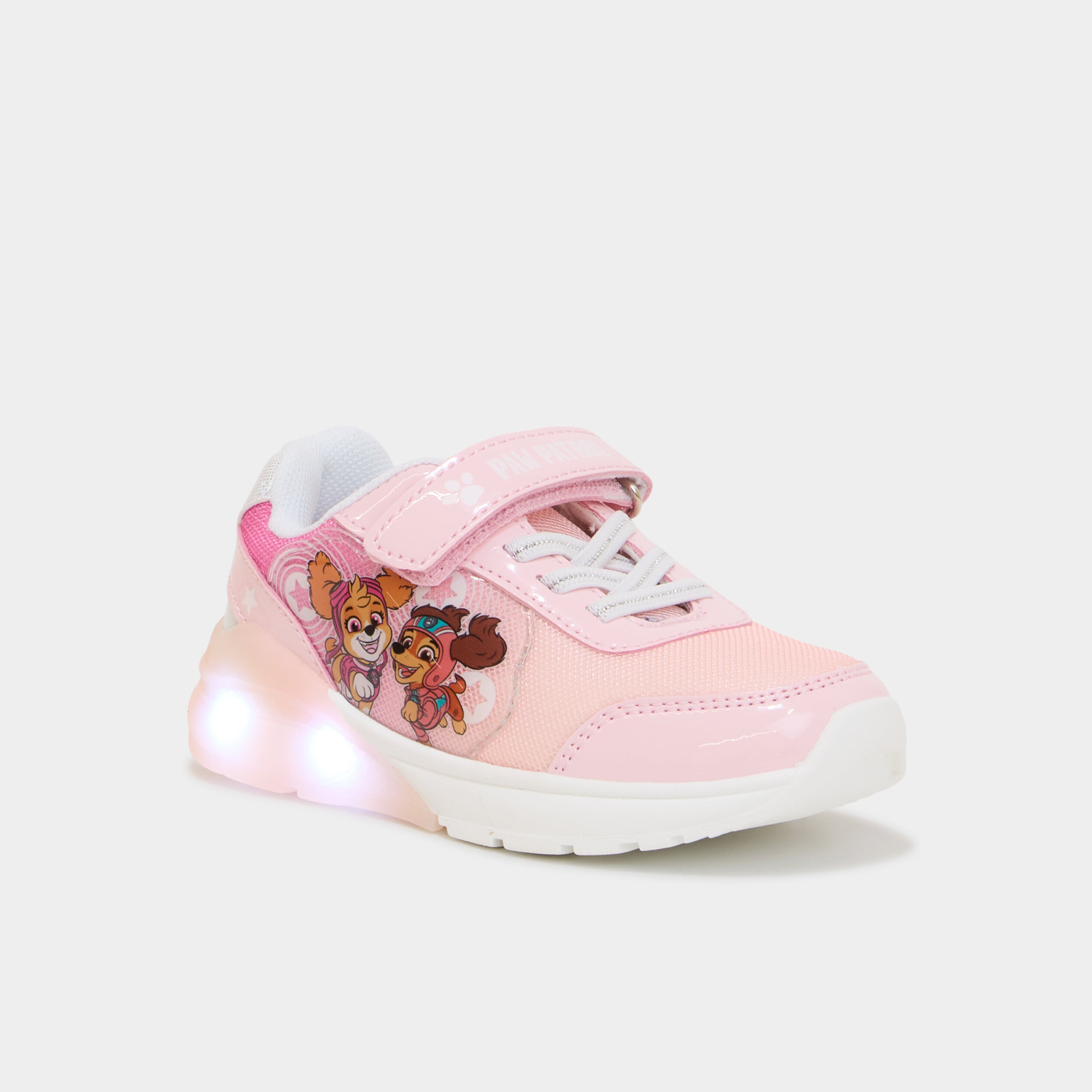 Baskets running lumineuses Paw Patrol rose fille