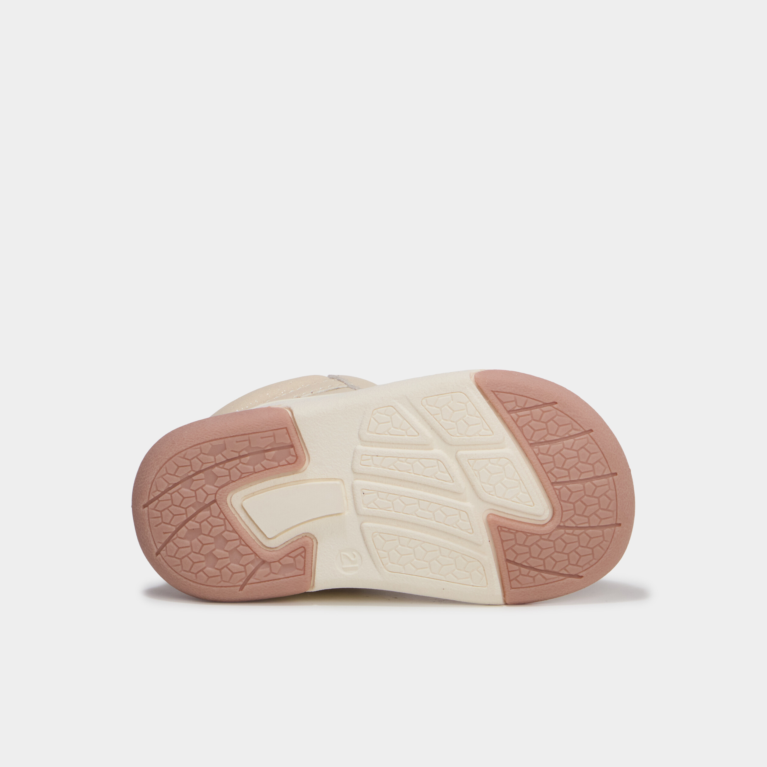 Baskets montantes zipp&eacute;es ivoire b&eacute;b&eacute; fille