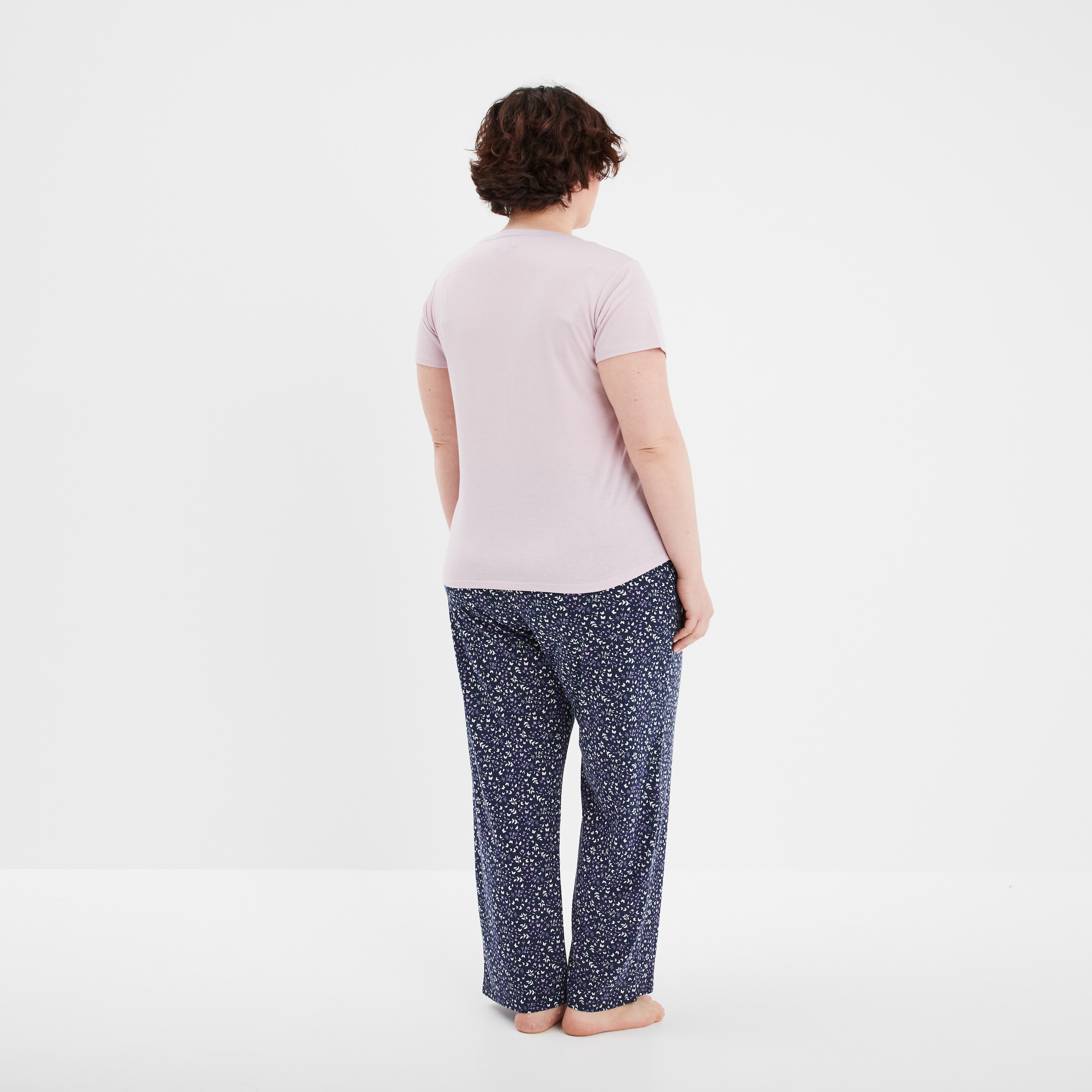ensemble pyjama pantalon 2 pieces parme femmegt Ensemble pyjama pantalon 2 pièces parme femme grande taille