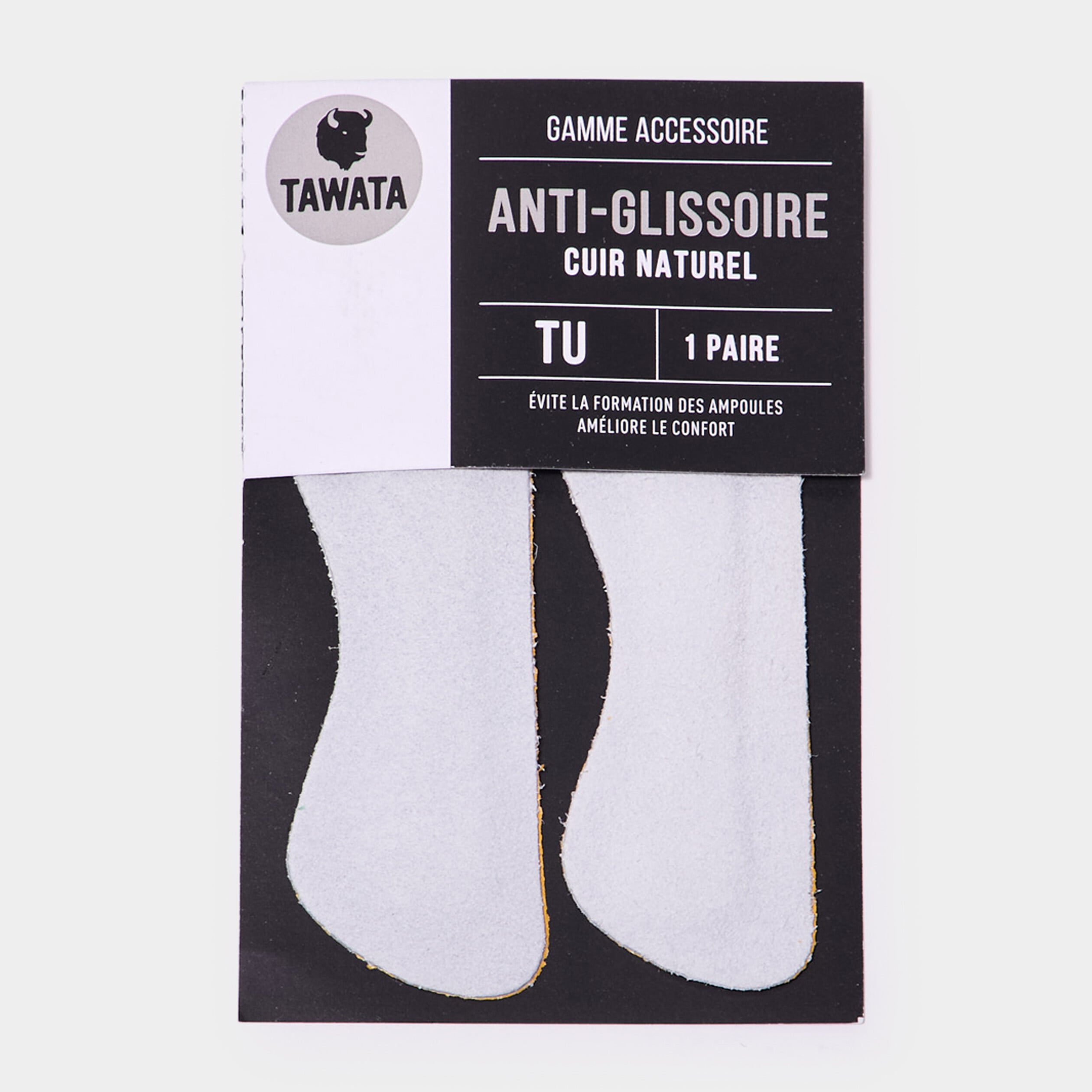 Semelles anti-glissoires confort blanc mixte