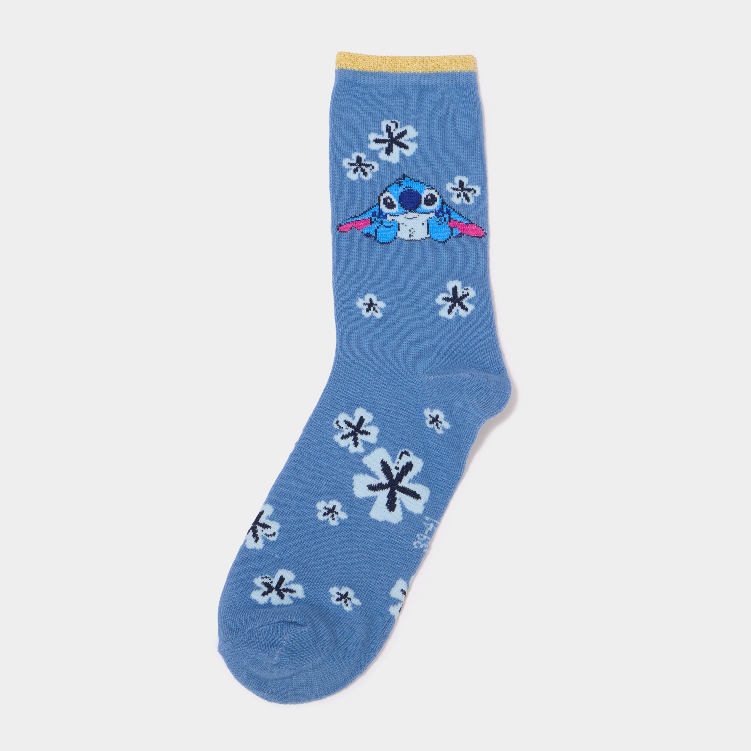 Lot 3 paires chaussettes Stitch bleu femme