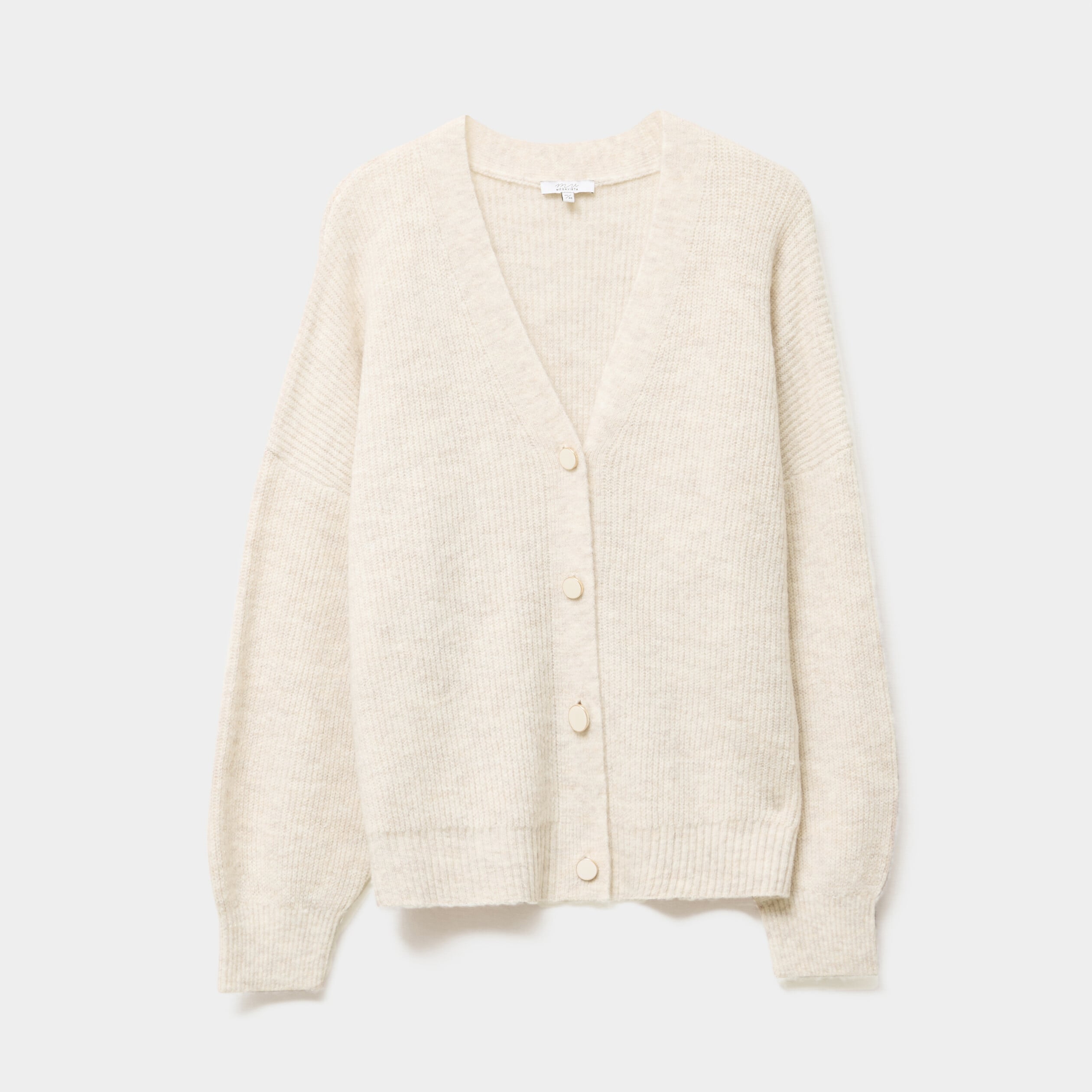 Gilet Cardigan Boutonné Blanc - Taille 46/48 - Occasion Très Bon état