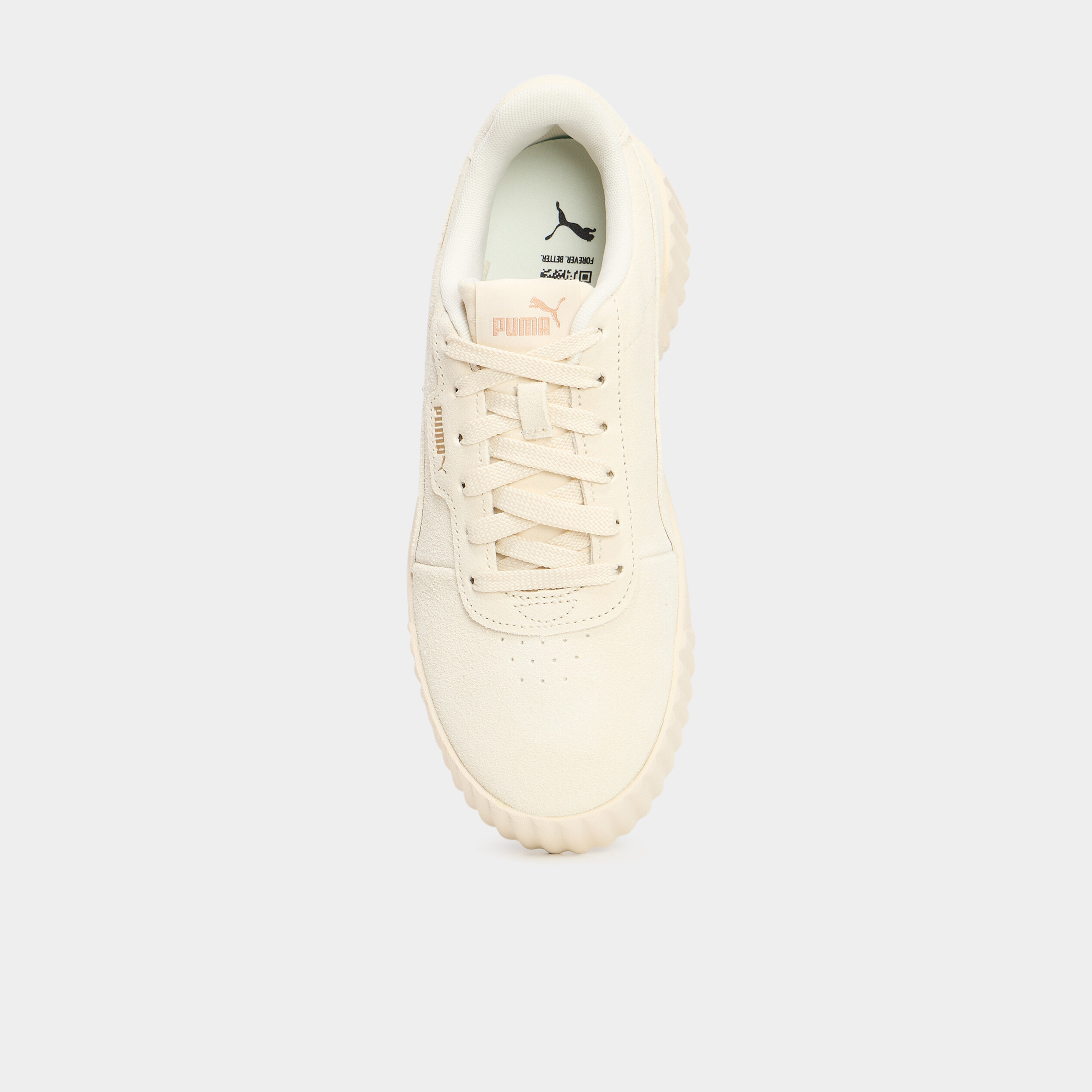 Tennis basses en cuir Puma Carina 3.0 sable femme