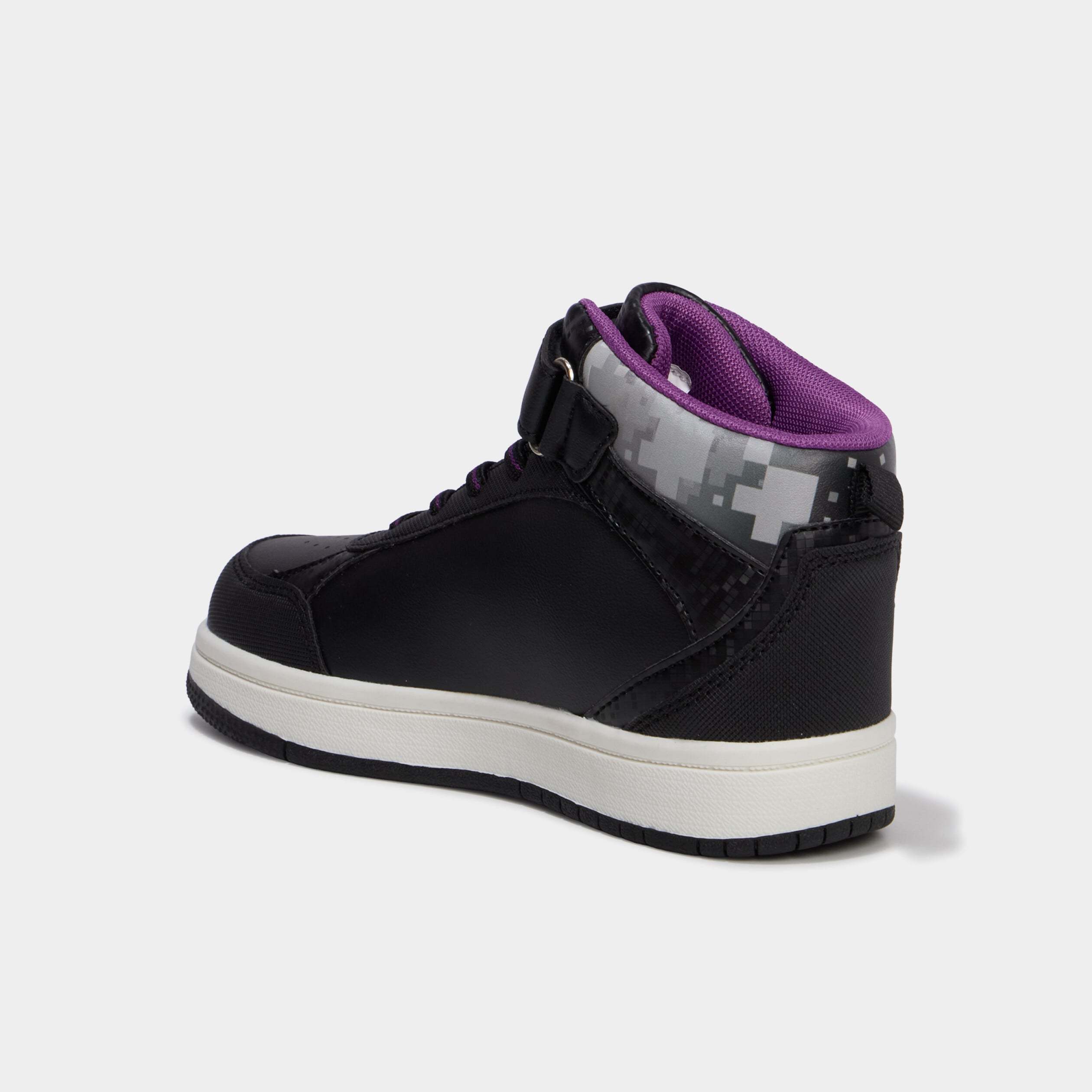 Baskets montantes Minecraft noir gar&ccedil;on