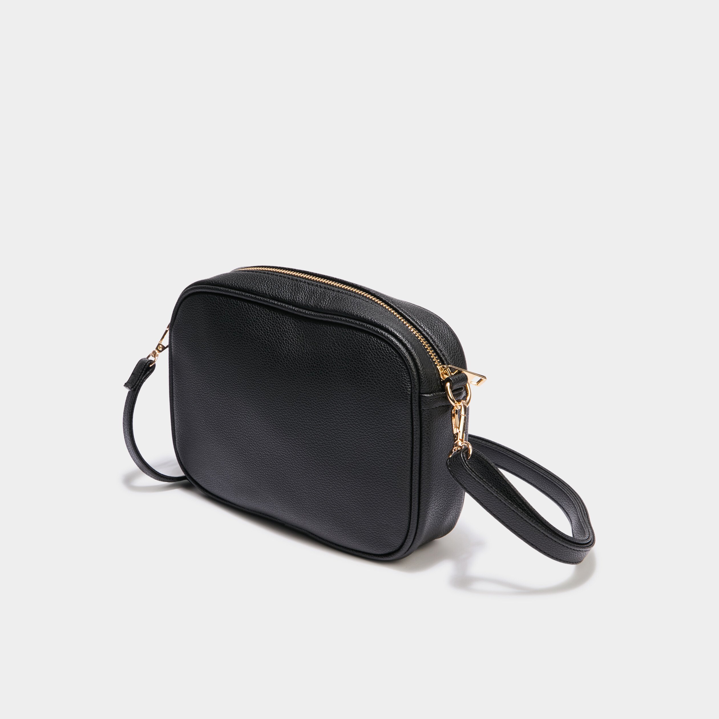 sac avec 2 bandoulieres noir femme Sac avec 2 bandoulières noir femme