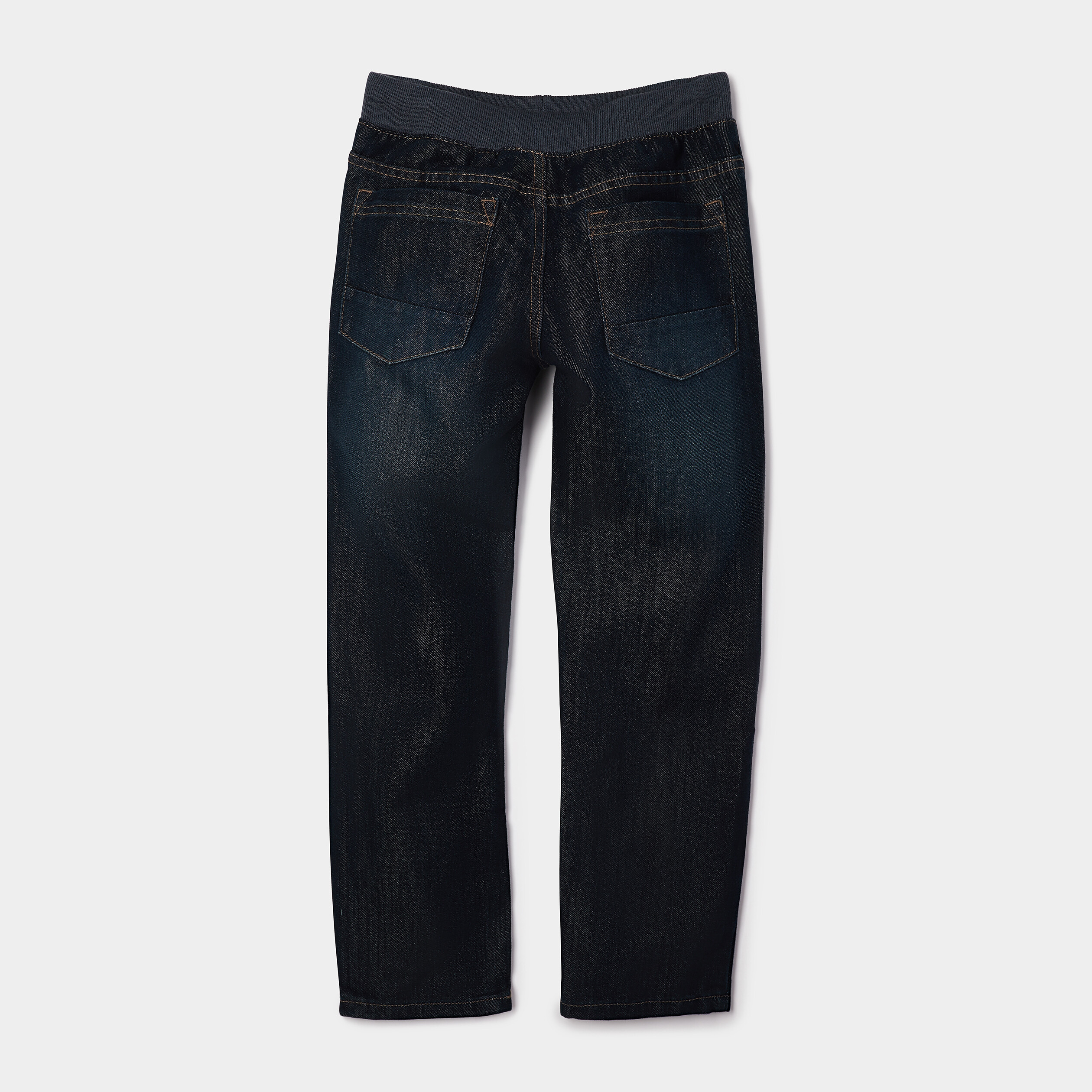 Jeans regular taille ajustable denim brut gar&ccedil;on