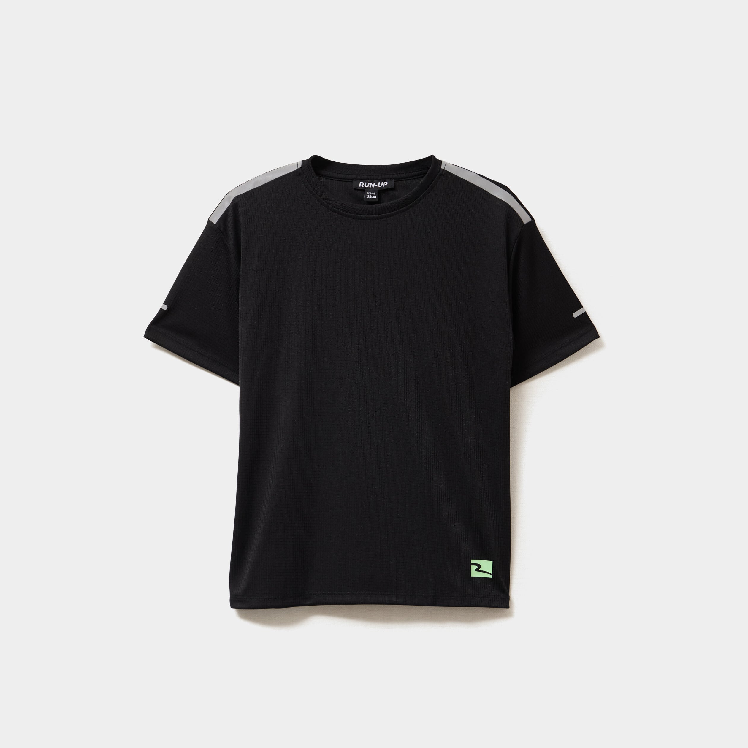 T-shirt oversize manches courtes noir gar&ccedil;on