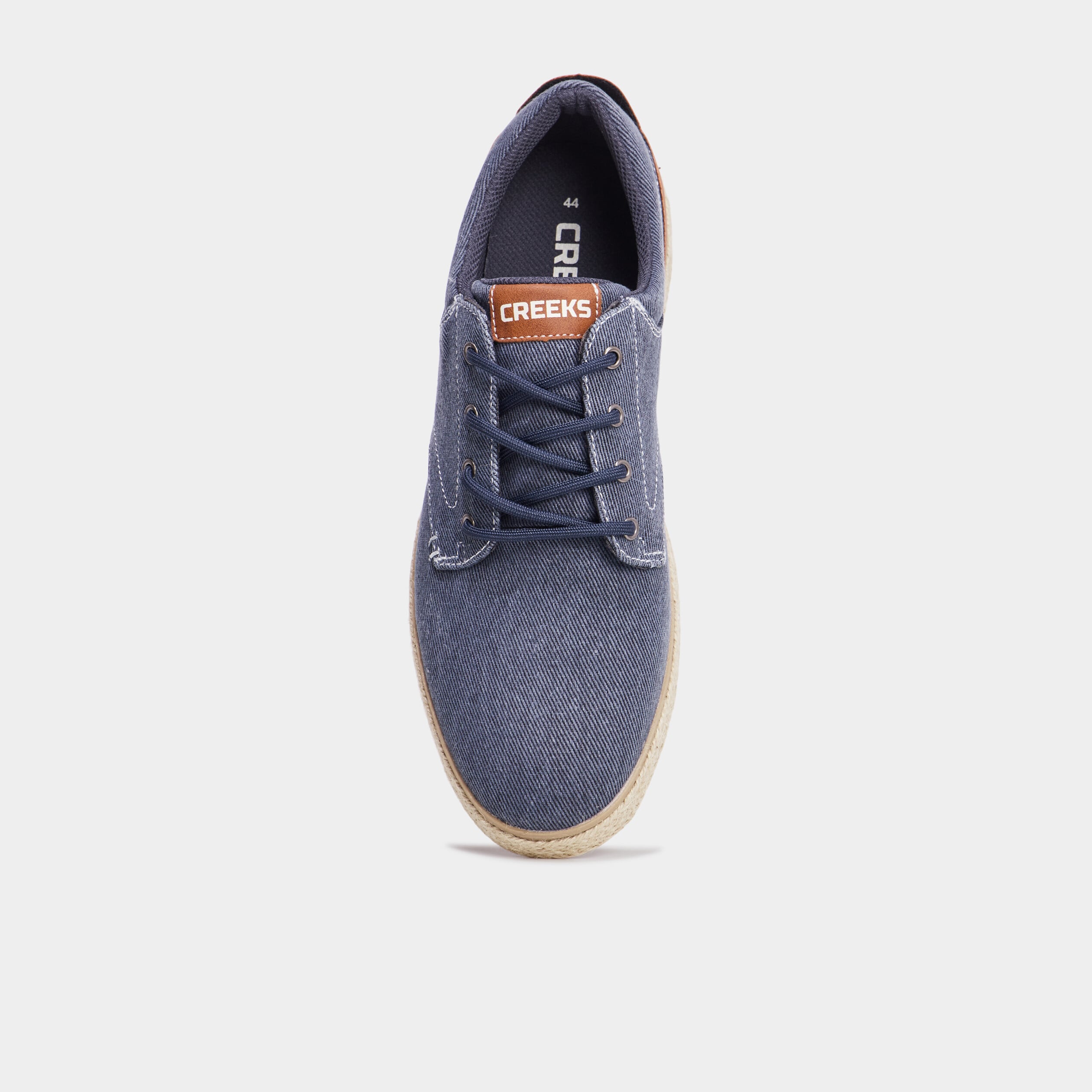 Derbies toile &agrave; lacets Creeks bleu marine homme