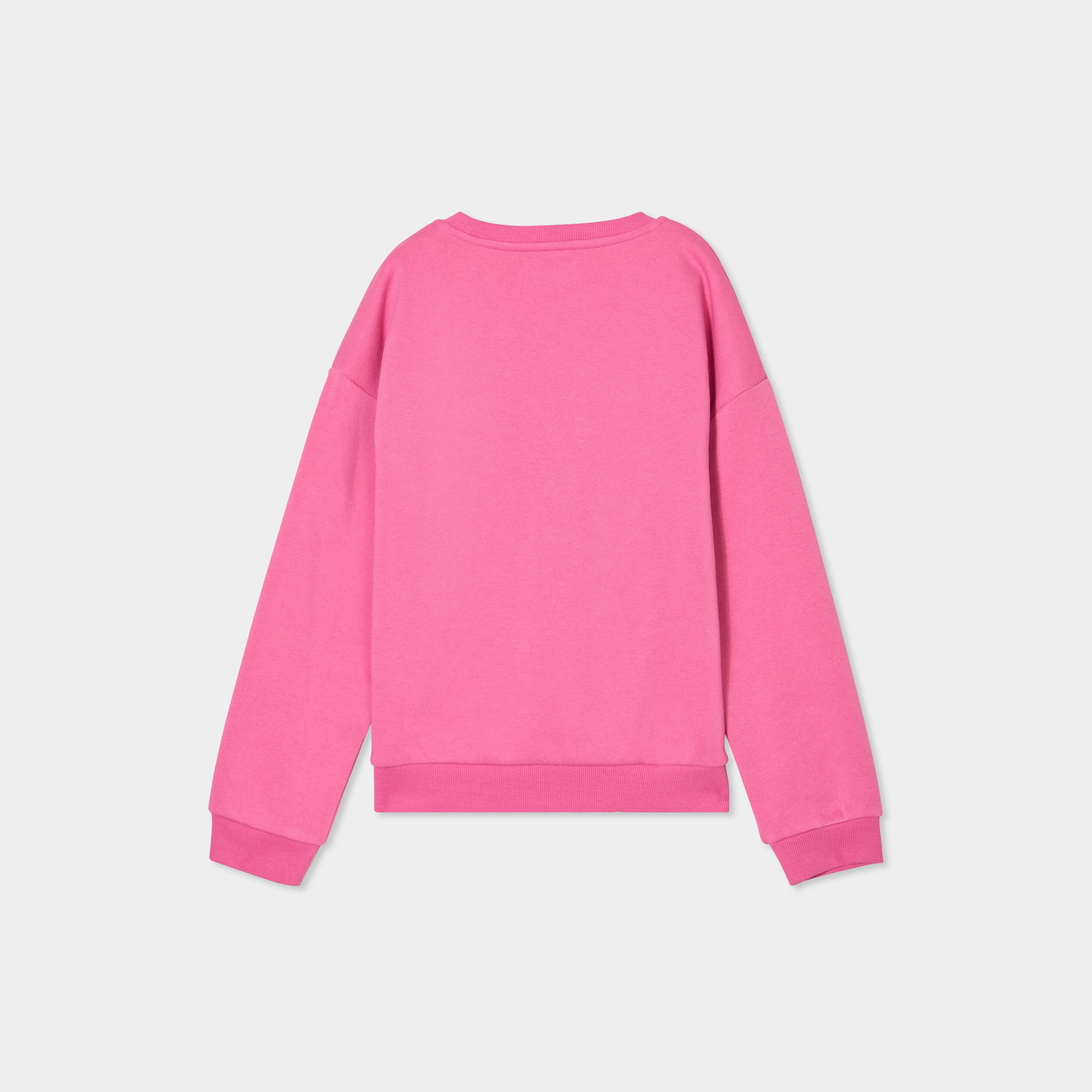 sweat col rond manches longues vieux rose fille Sweat col rond manches longues vieux rose fille
