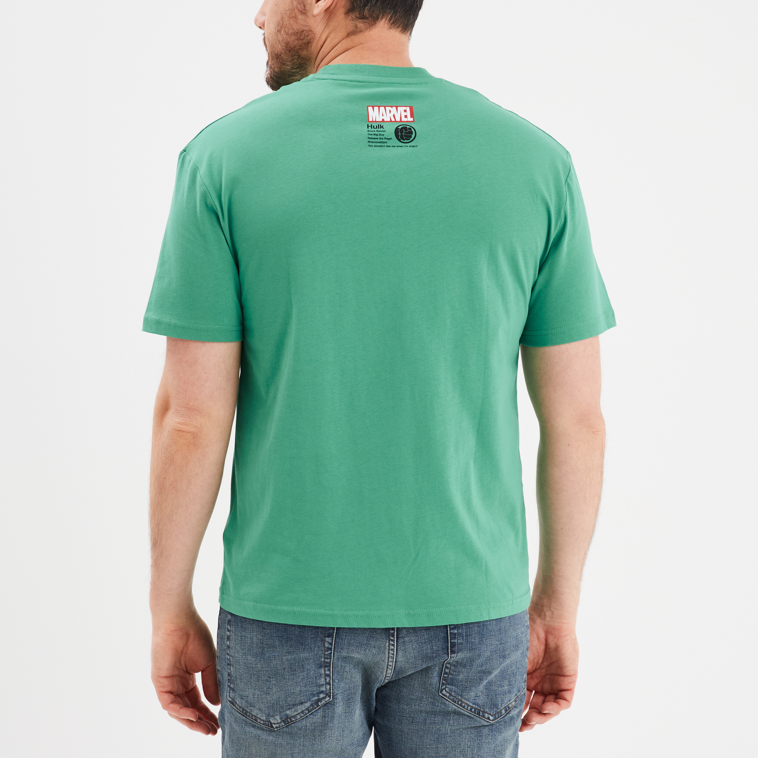 T-shirt manches courtes Marvel Hulk vert homme