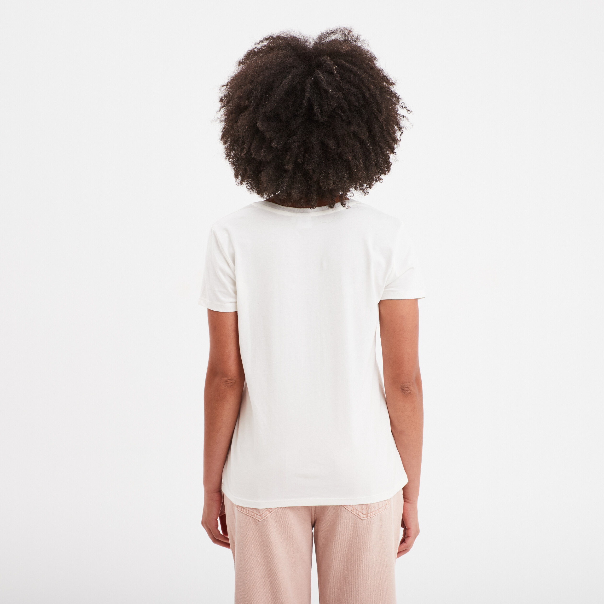 t shirt manches courtes tic et tac ivoire femme T-shirt manches courtes Tic et Tac ivoire femme