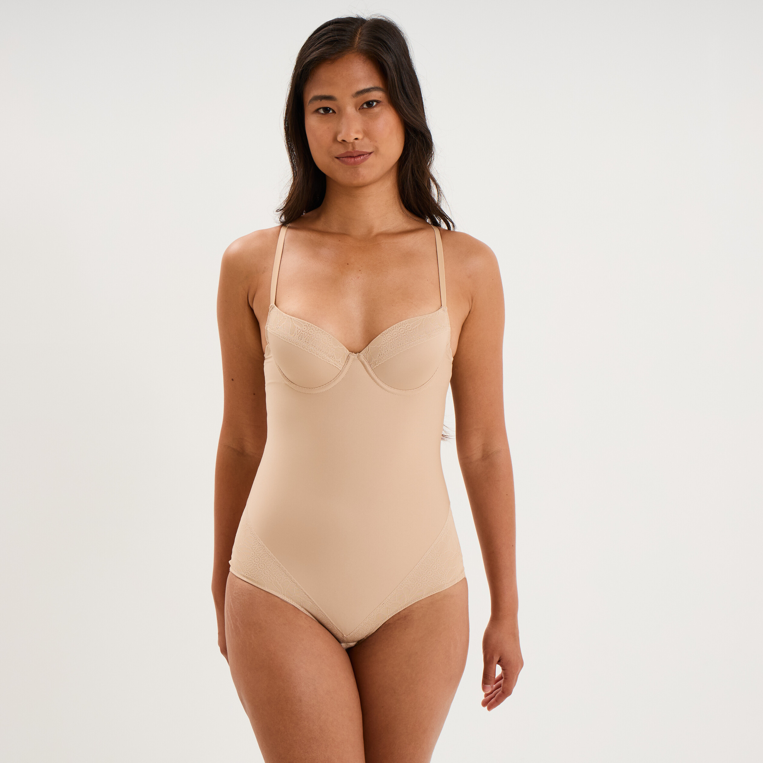 Body gainant beige femme