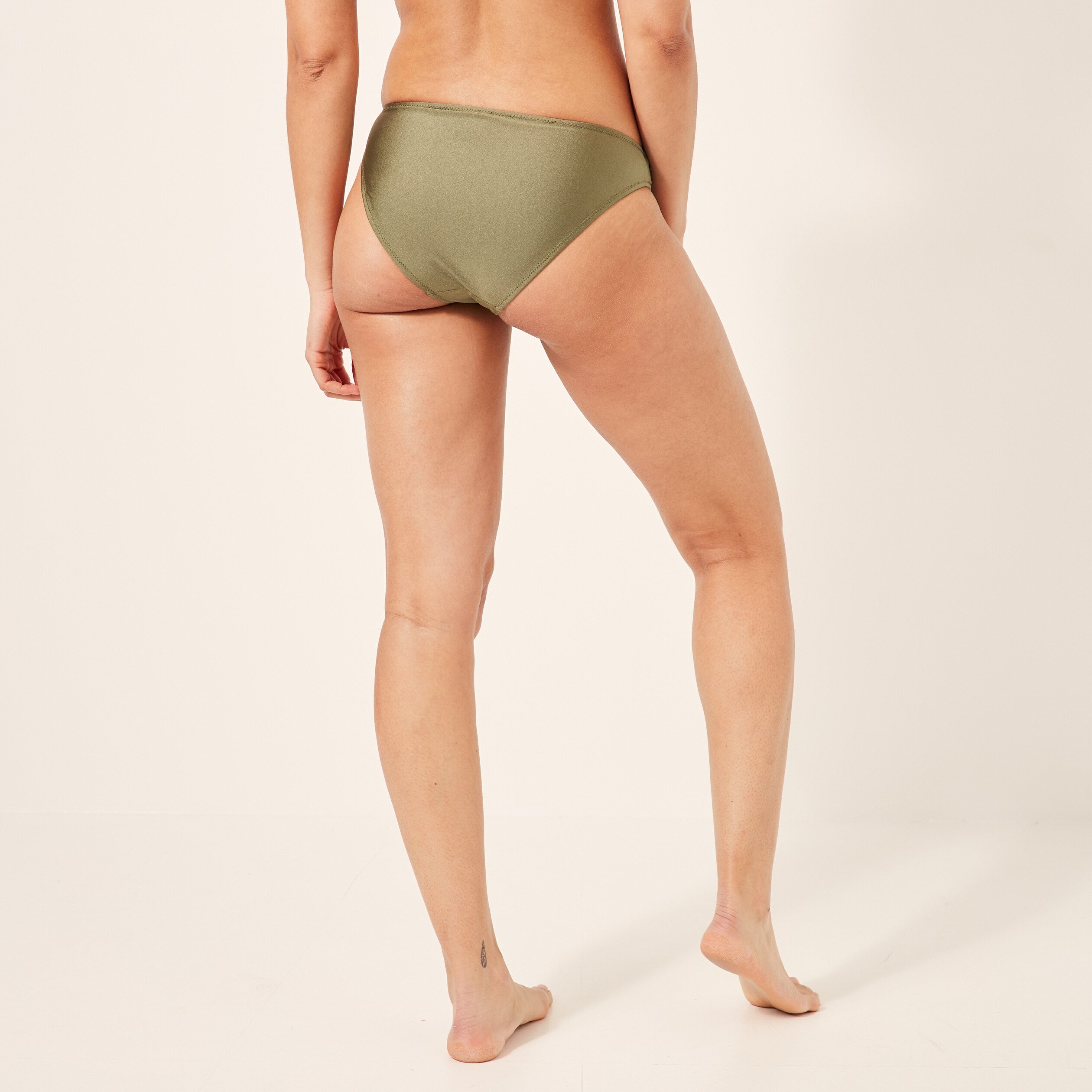 bas de maillot de bain avec anneaux vert kaki femme Bas de maillot de bain avec anneaux vert kaki femme