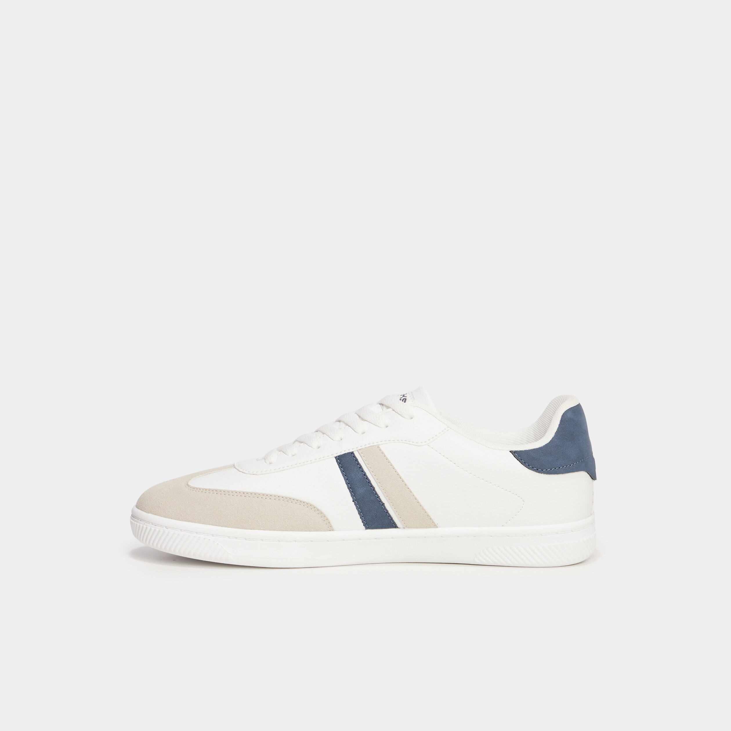 Tennis basses à lacets blanc homme | La Halle