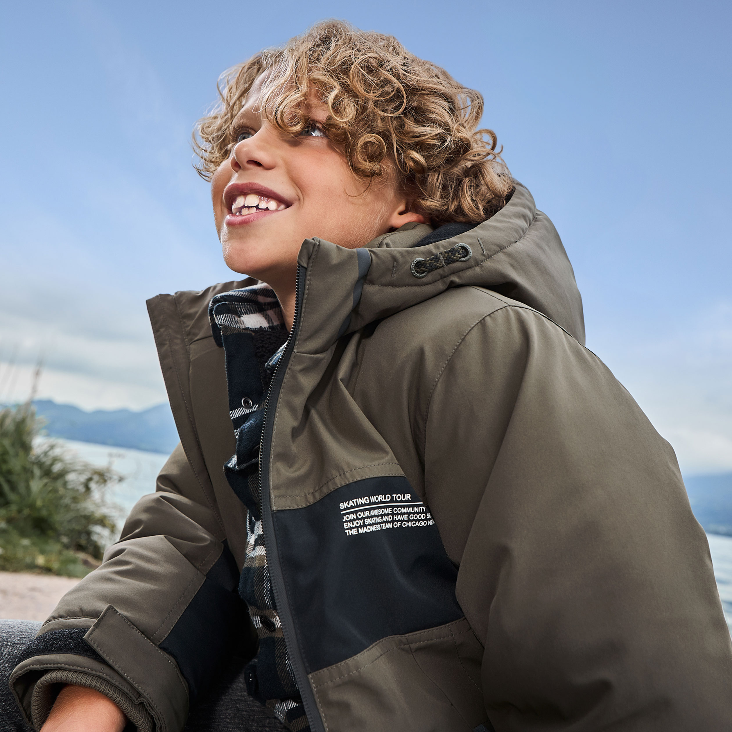 Parka longue garcon clearance