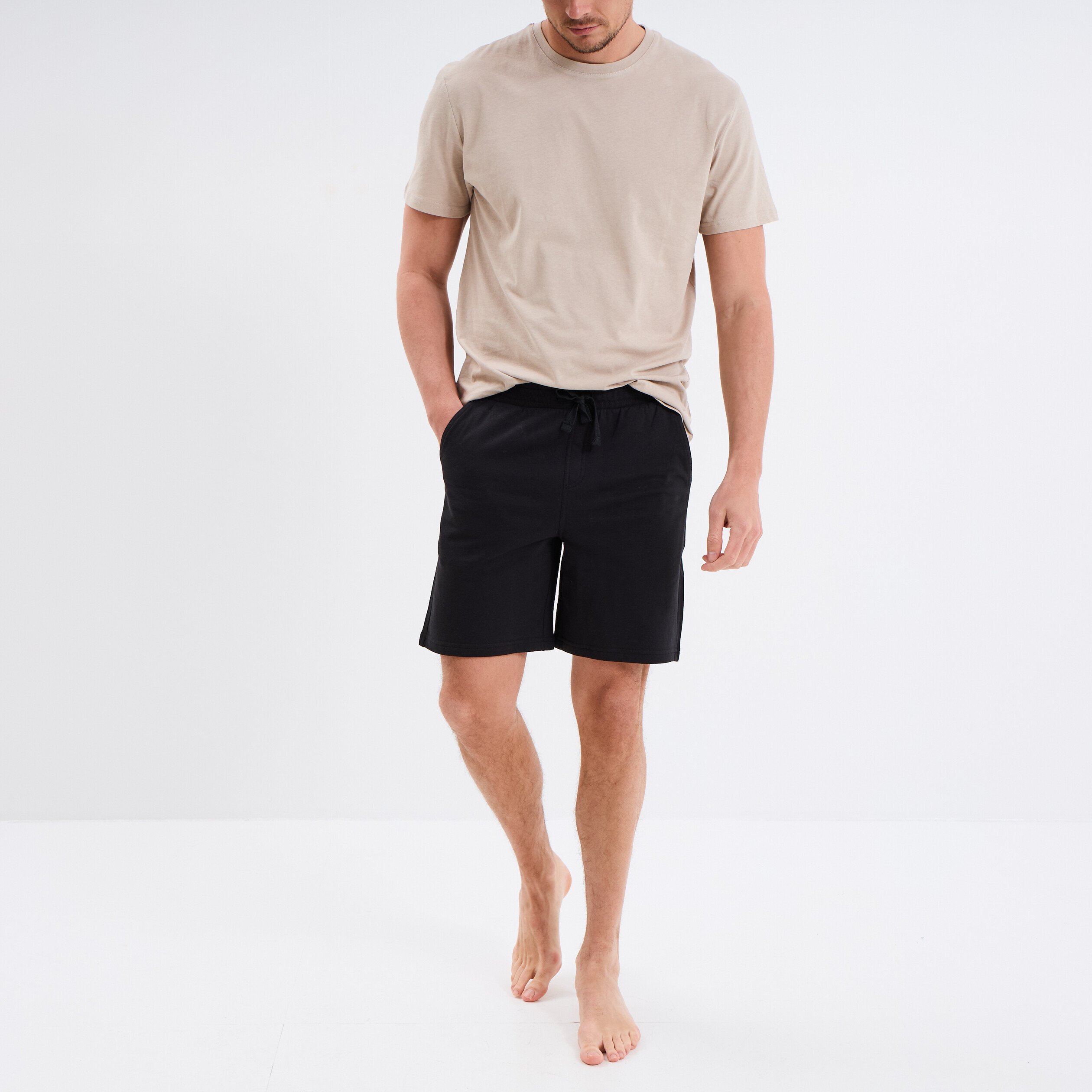 short de pyjama noir homme Short de pyjama noir homme