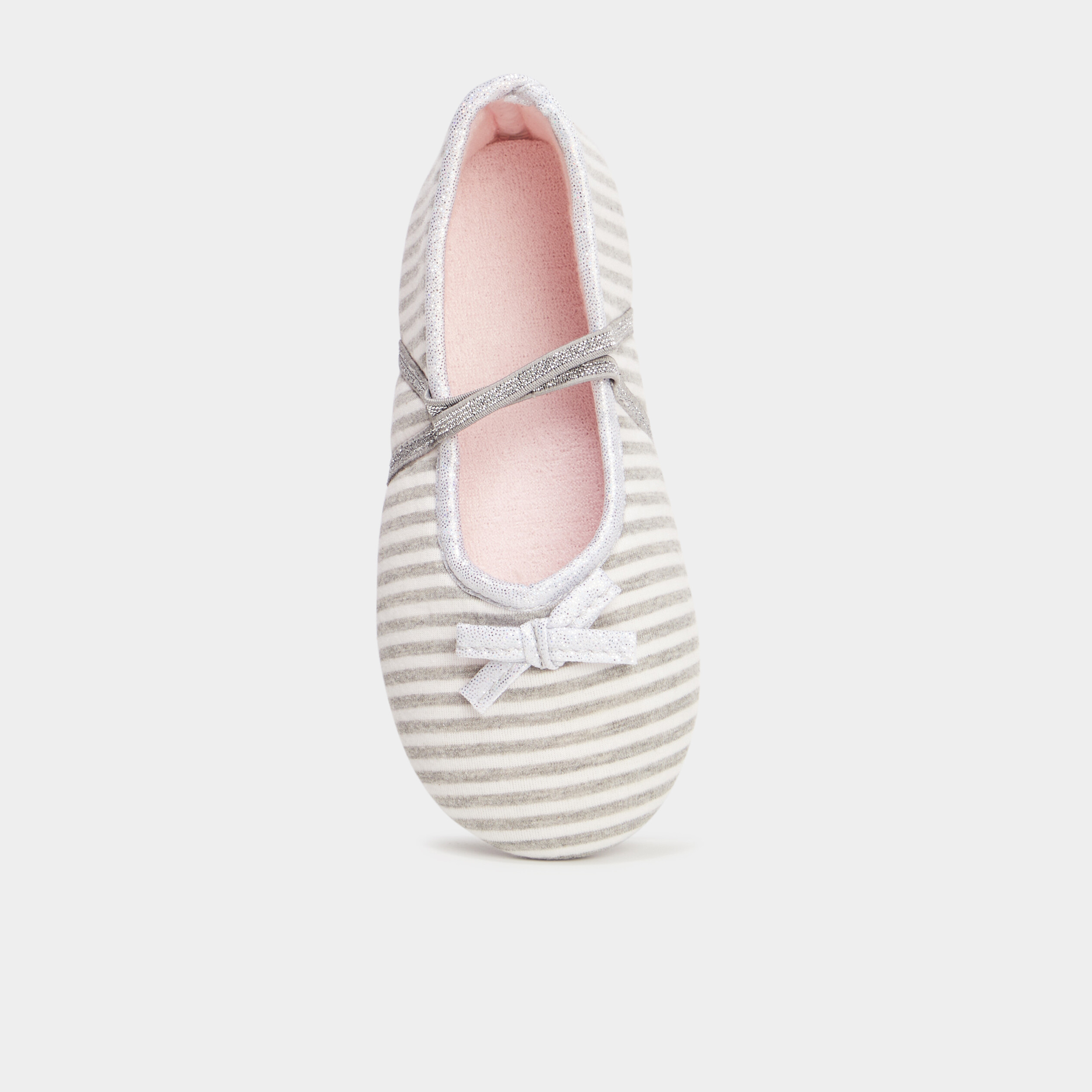 chaussons ballerines gris fille Chaussons ballerines gris fille