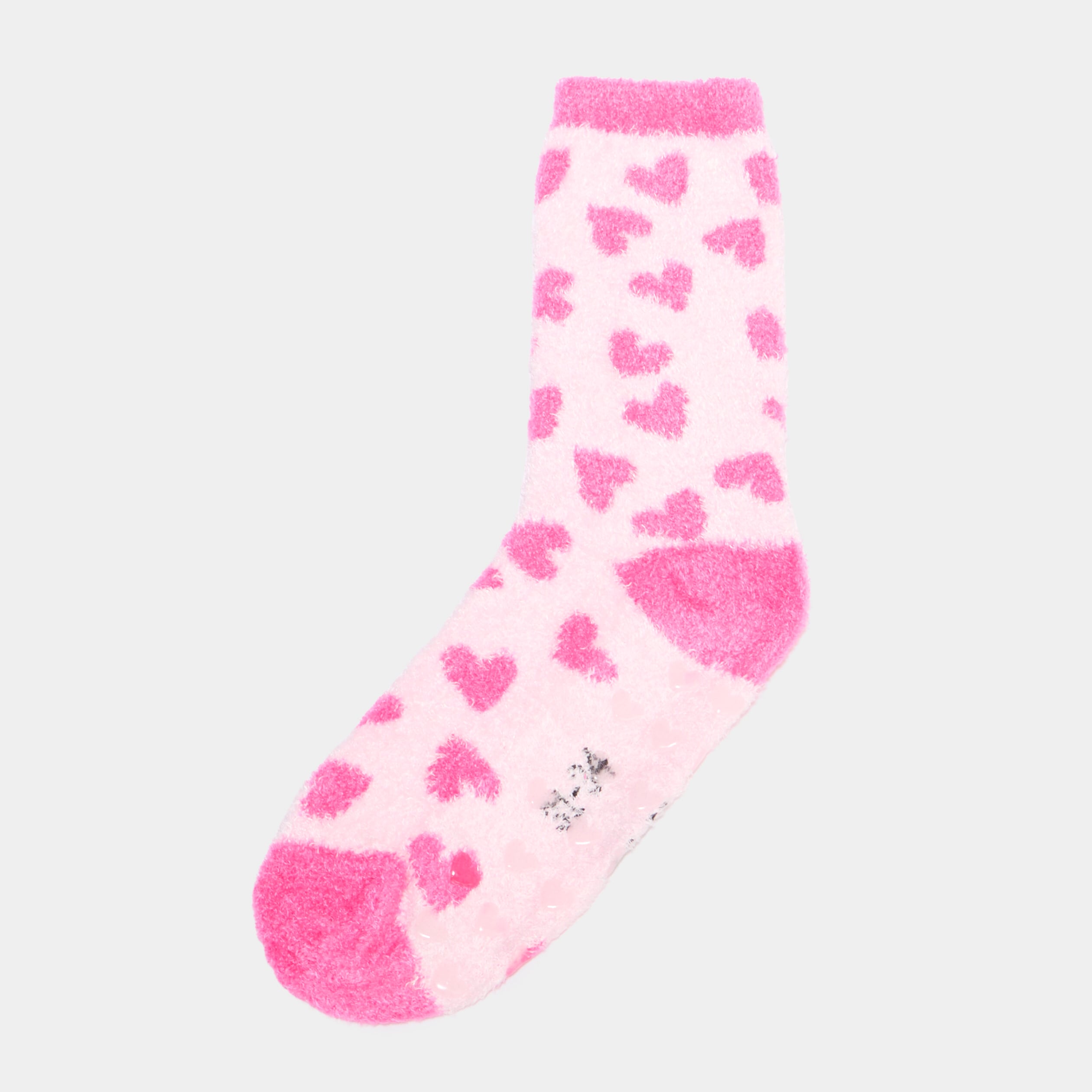 Lot 2 paires chaussettes d'int&eacute;rieur rose fille