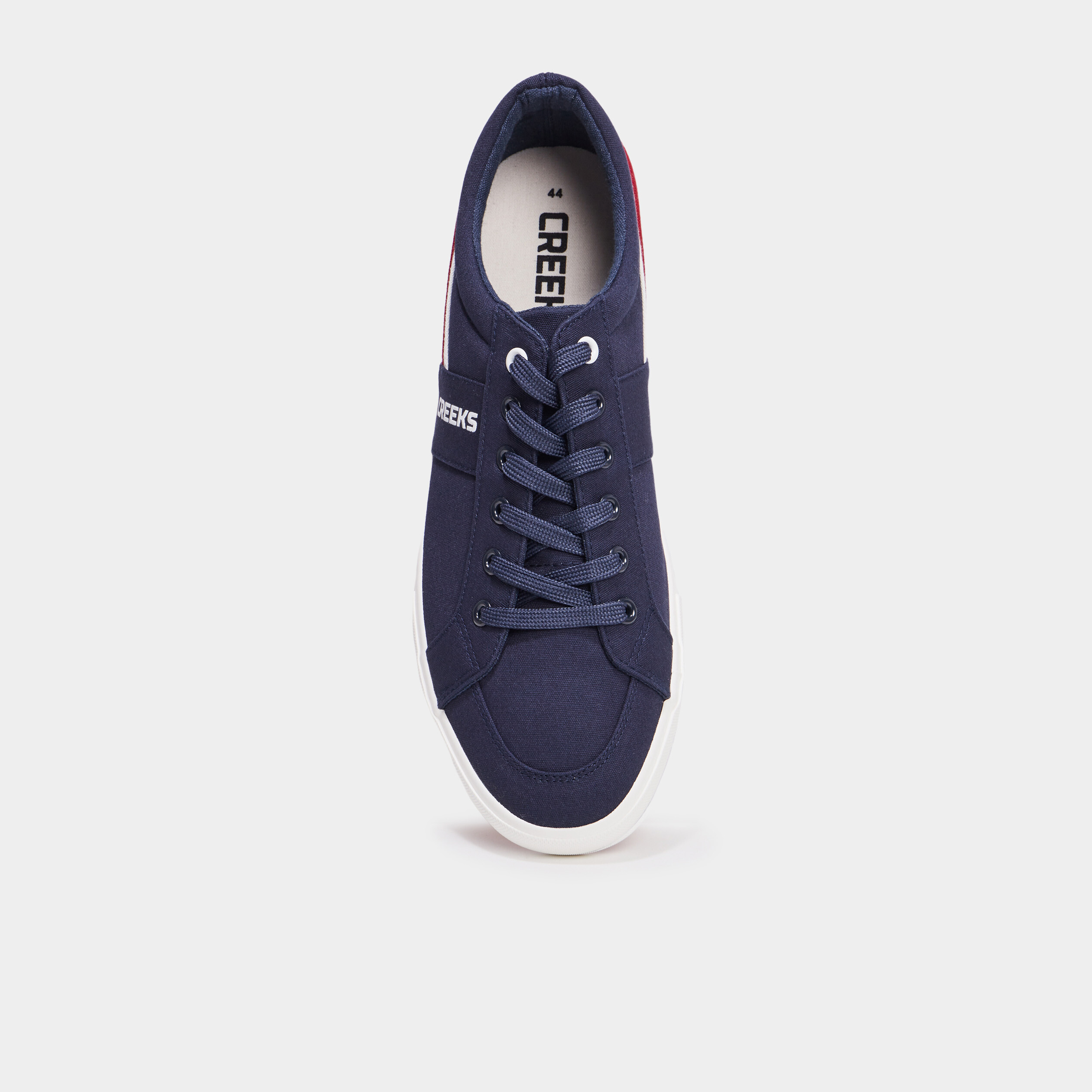 Tennis basses &agrave; lacets Creeks bleu marine homme