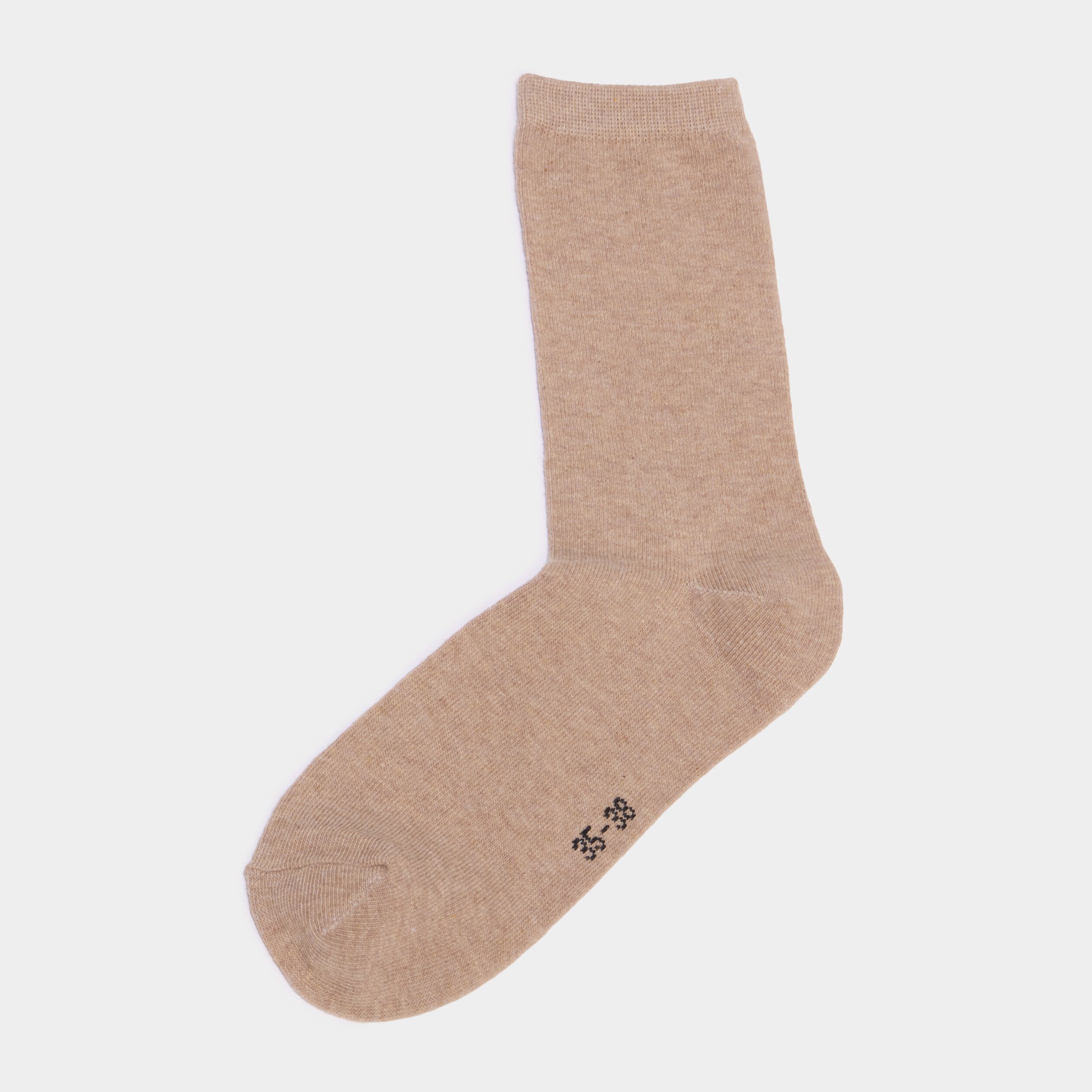 Lot 5 paires chaussettes marron clair femme