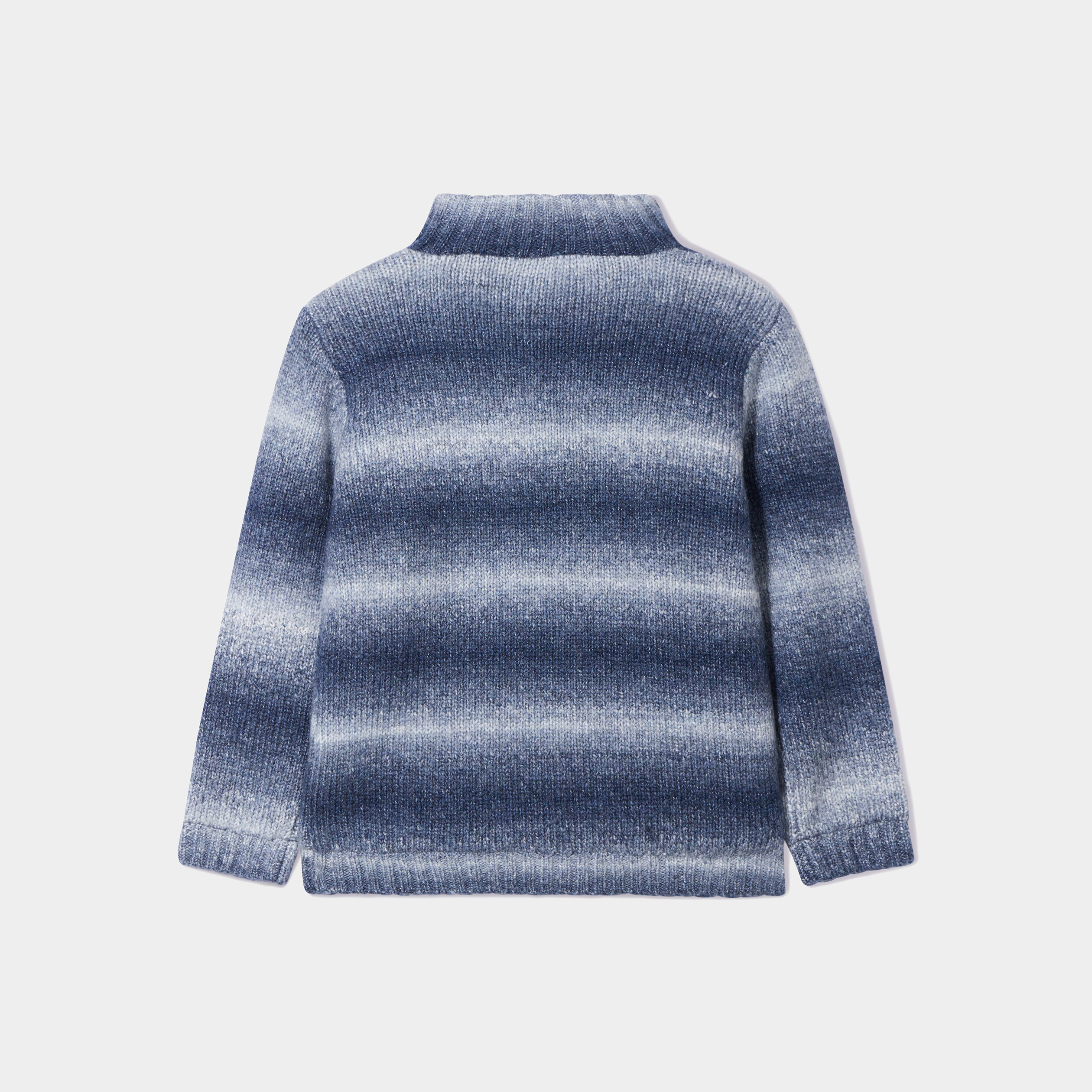 Gilet zippé col camionneur Creeks bleu gris garçon