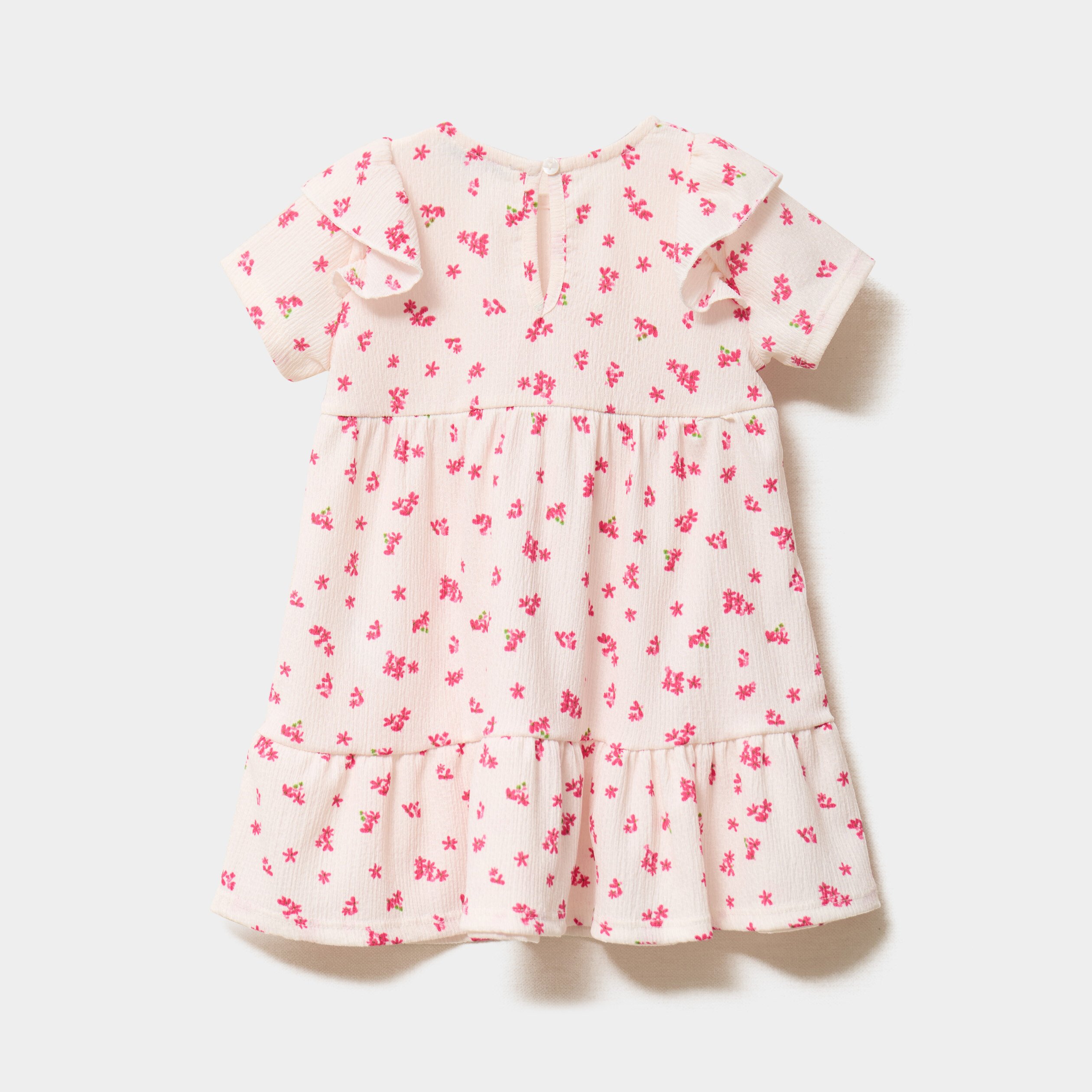 robe evasee avec volants blanc bebef Robe évasée avec volants blanc bébé fille
