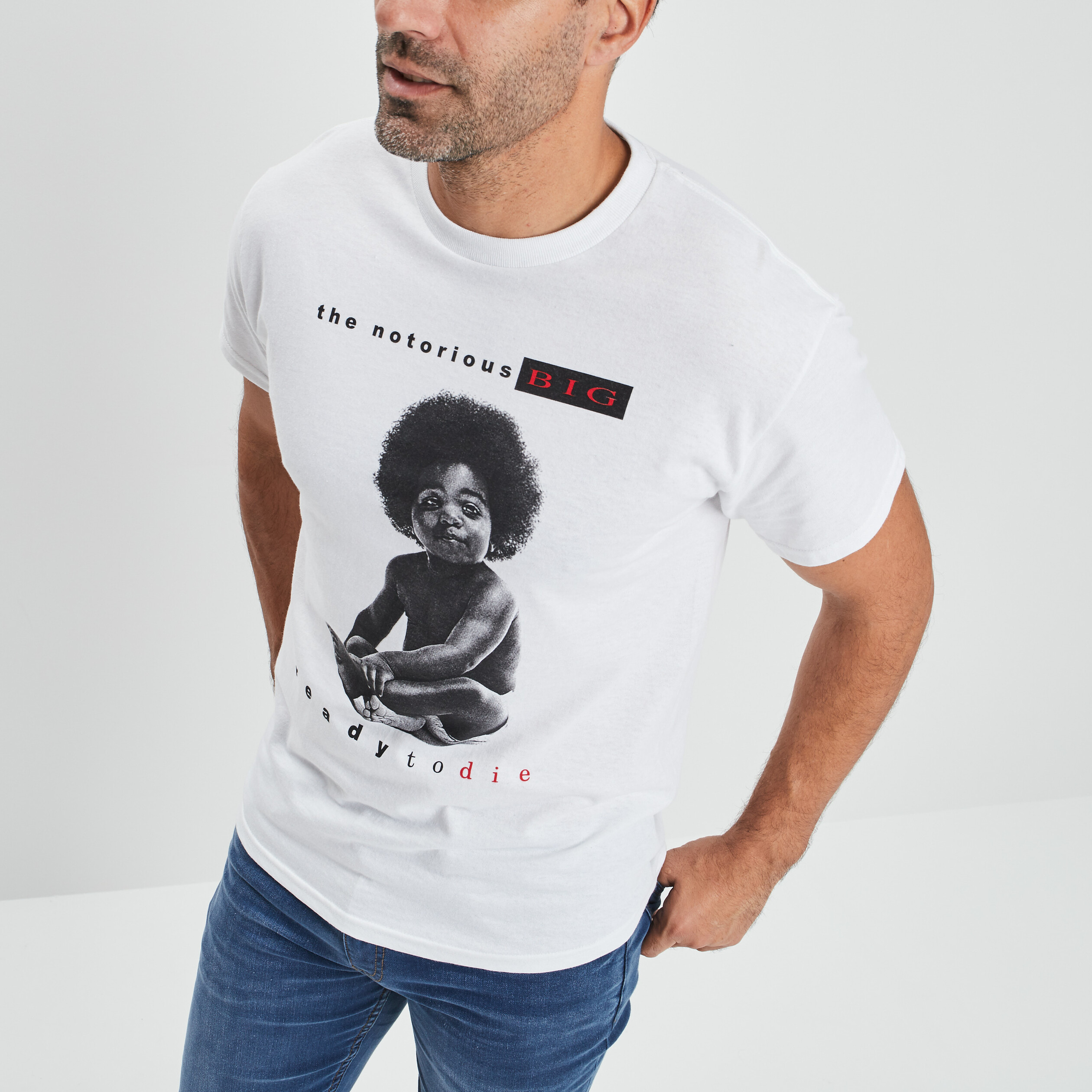 t shirt the notorious big blanc homme T-shirt The Notorious BIG blanc homme