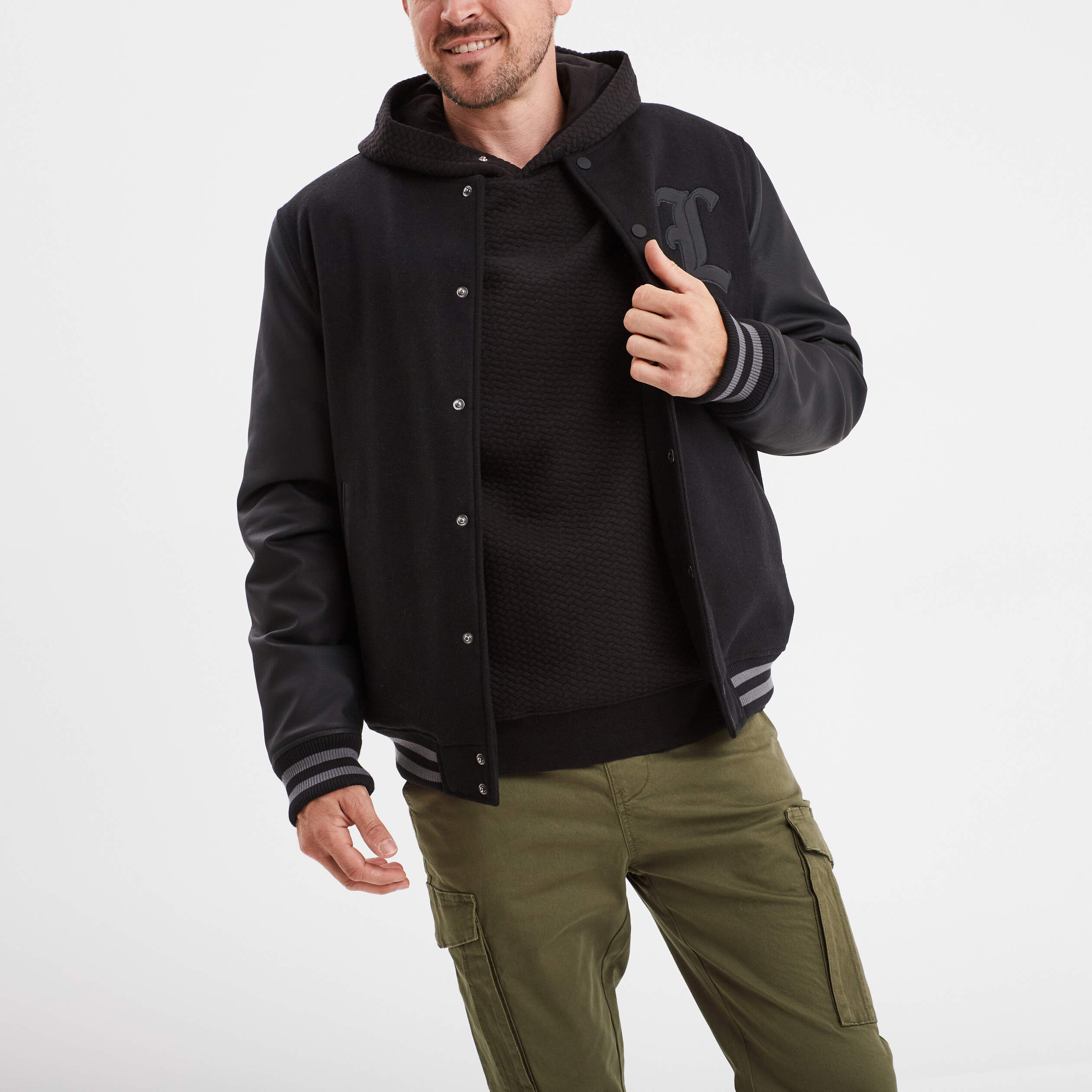 Blouson Homme Hiver Teddy Polaire - Veste Moto Légère Chaude - Pour Ski, Randonnée, Sports D'hiver