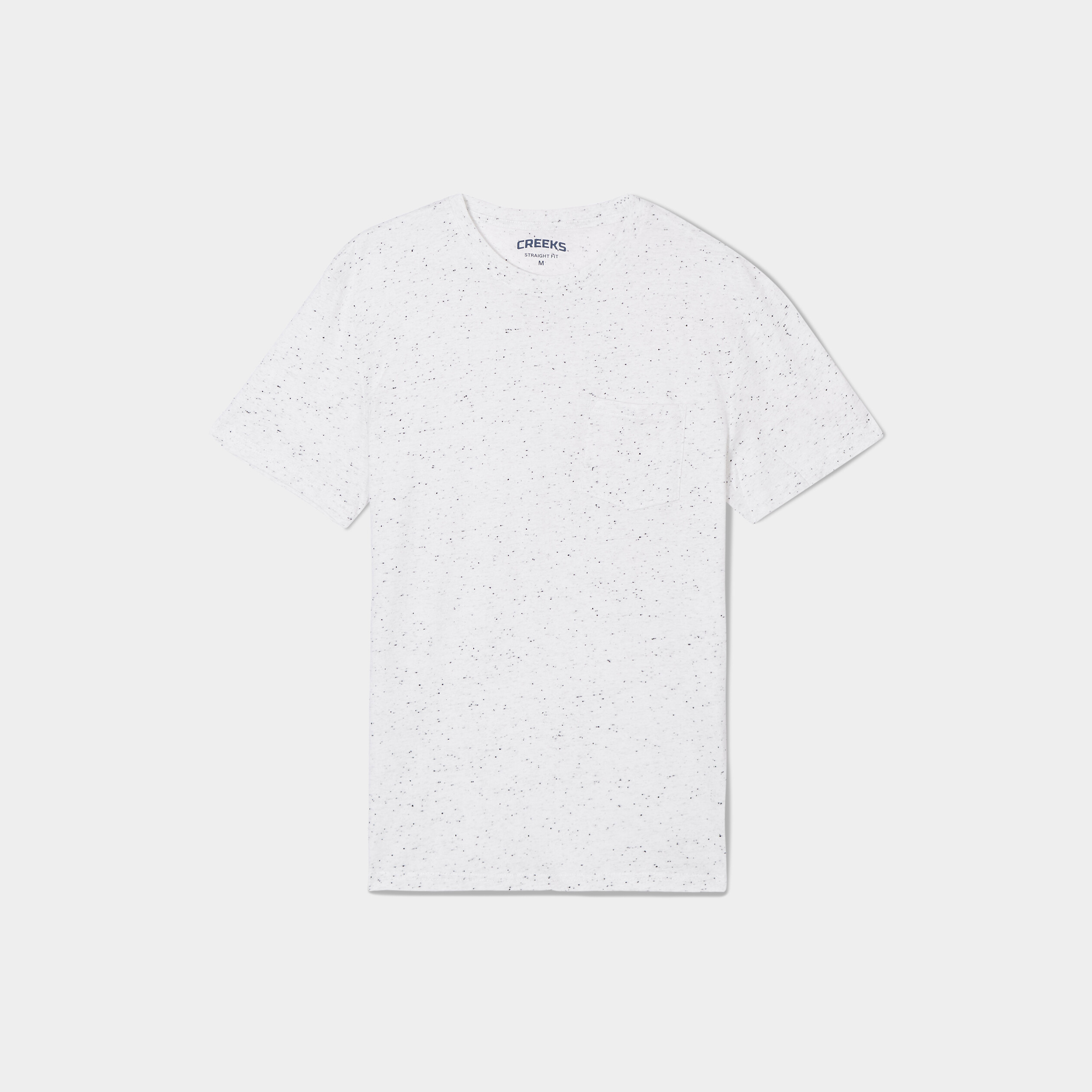 t shirt coton manches courtes creeks blanc homme T-shirt coton manches courtes Creeks blanc homme