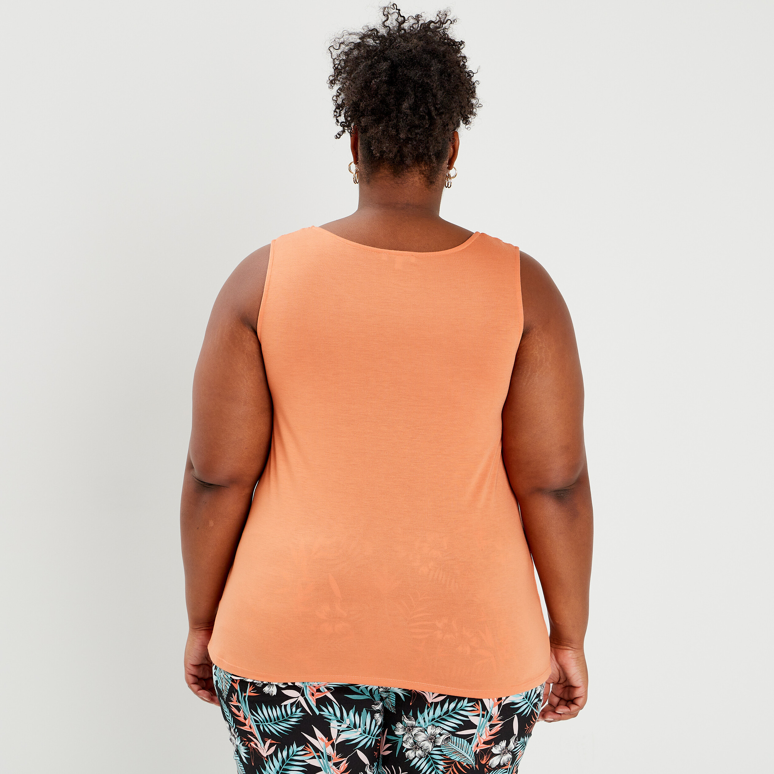 debardeur modavista orange corail femmegt Débardeur Modavista orange corail femme grande taille