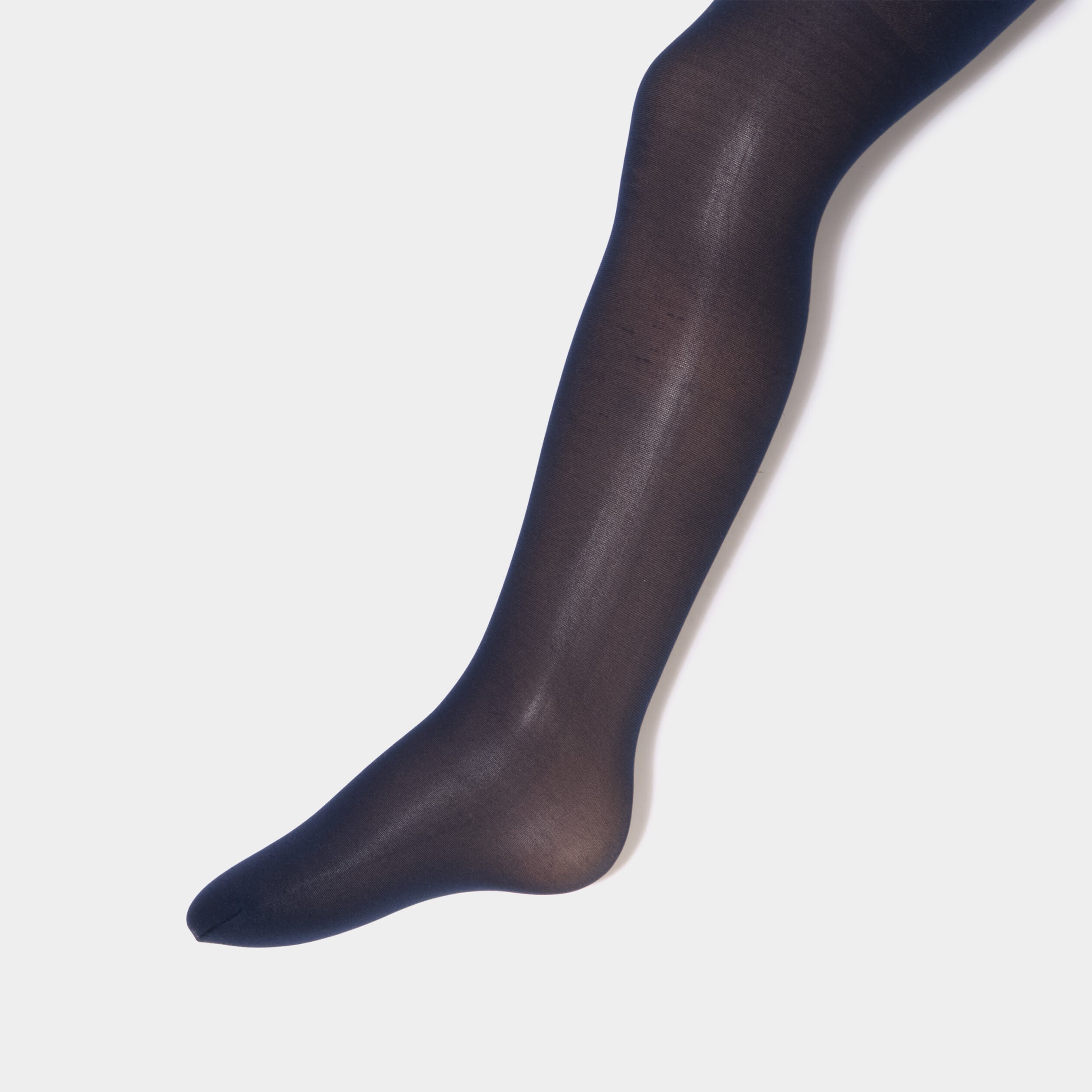 Lot 3 collants (noir, gris, blanc) 40D bleu marine fille