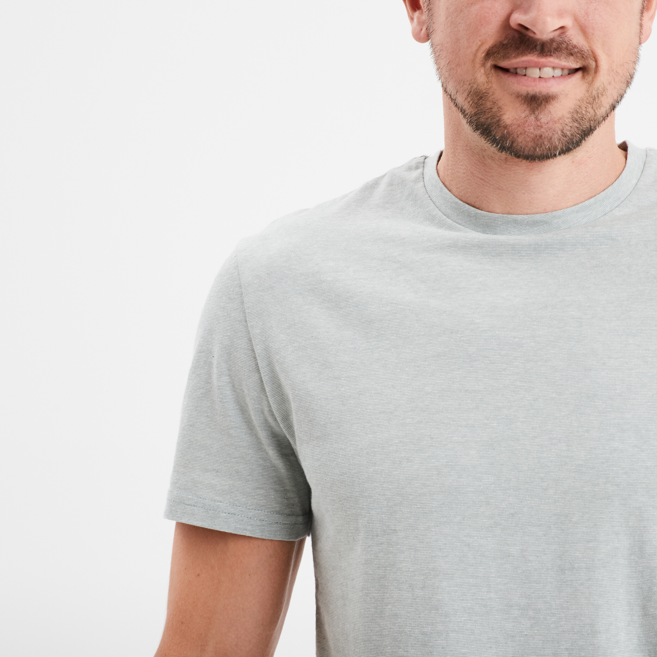 t shirt col rond manches courtes creeks vert clair homme T-shirt col rond manches courtes Creeks vert clair homme