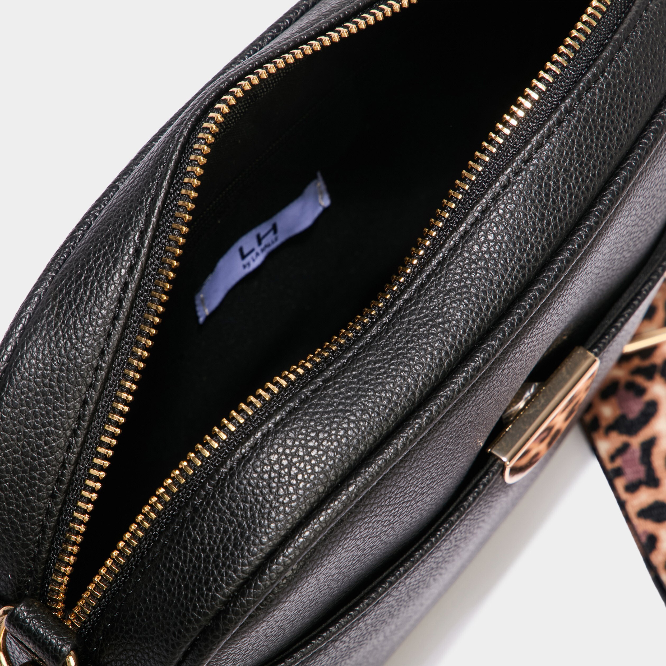 sac arrondi avec 2 bandoulieres noir femme Sac arrondi avec 2 bandoulières noir femme