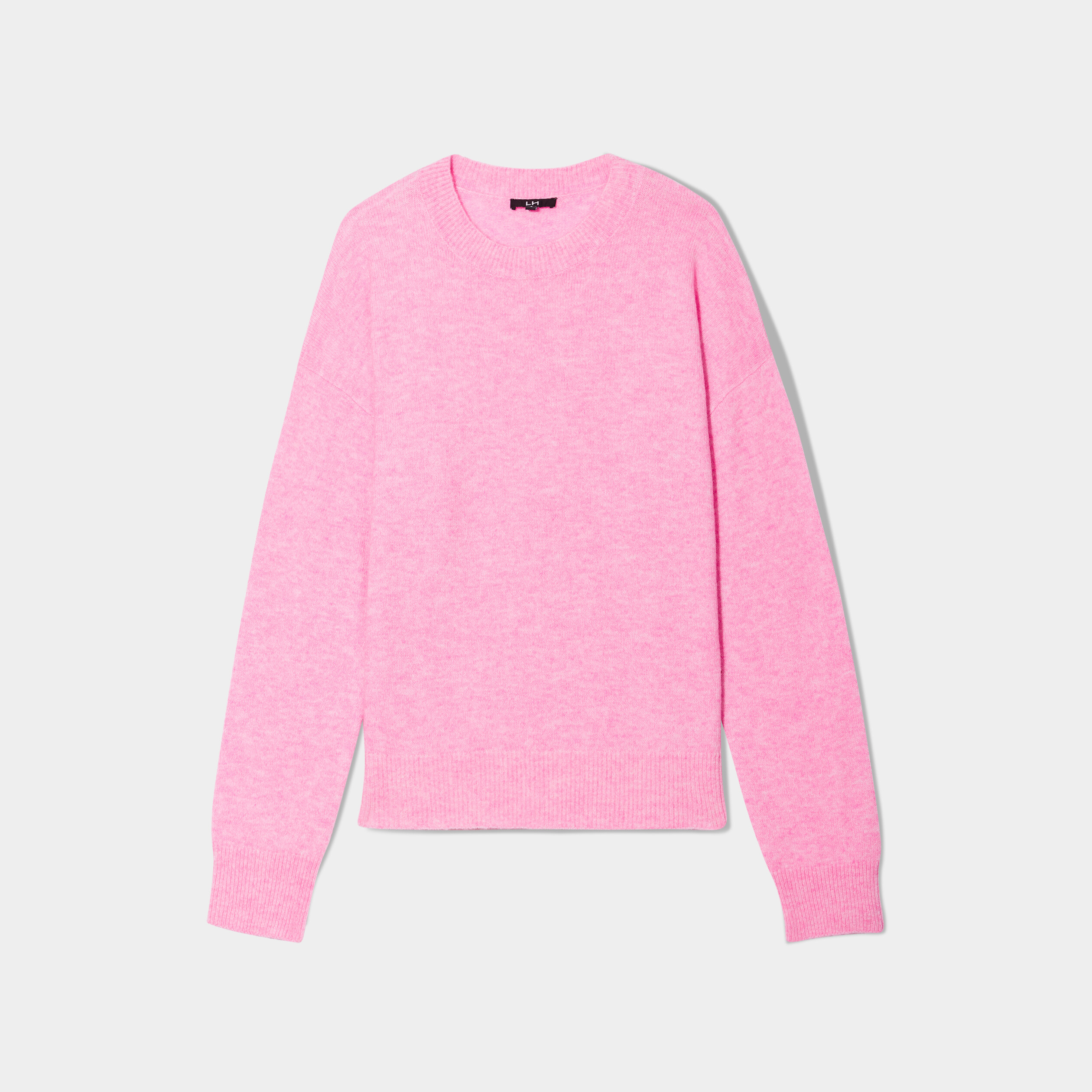 pull col rond manches longues rose femme Pull col rond manches longues rose femme
