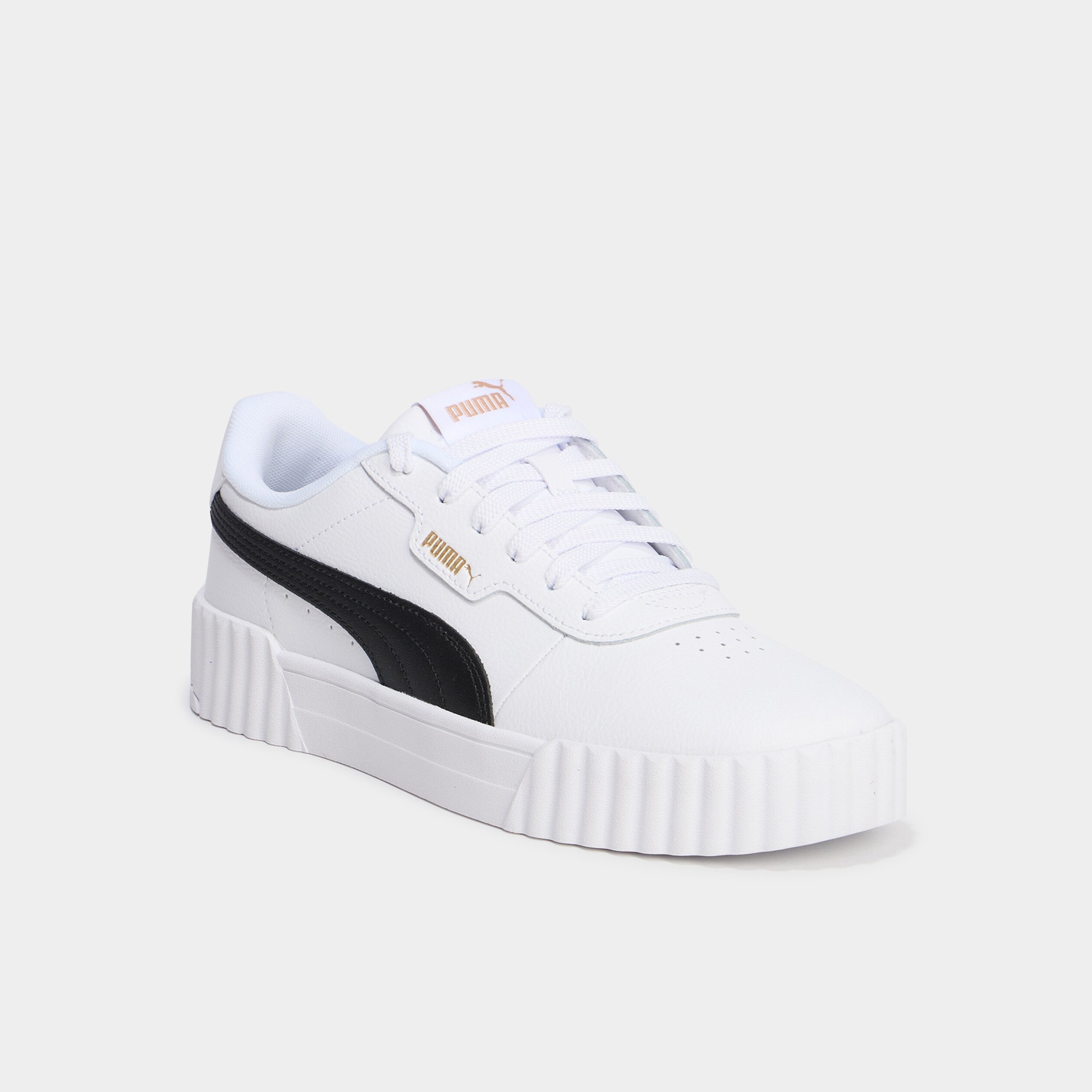 tennis basses a lacets en cuir puma multicolore femme Tennis basses à lacets en cuir Puma multicolore femme