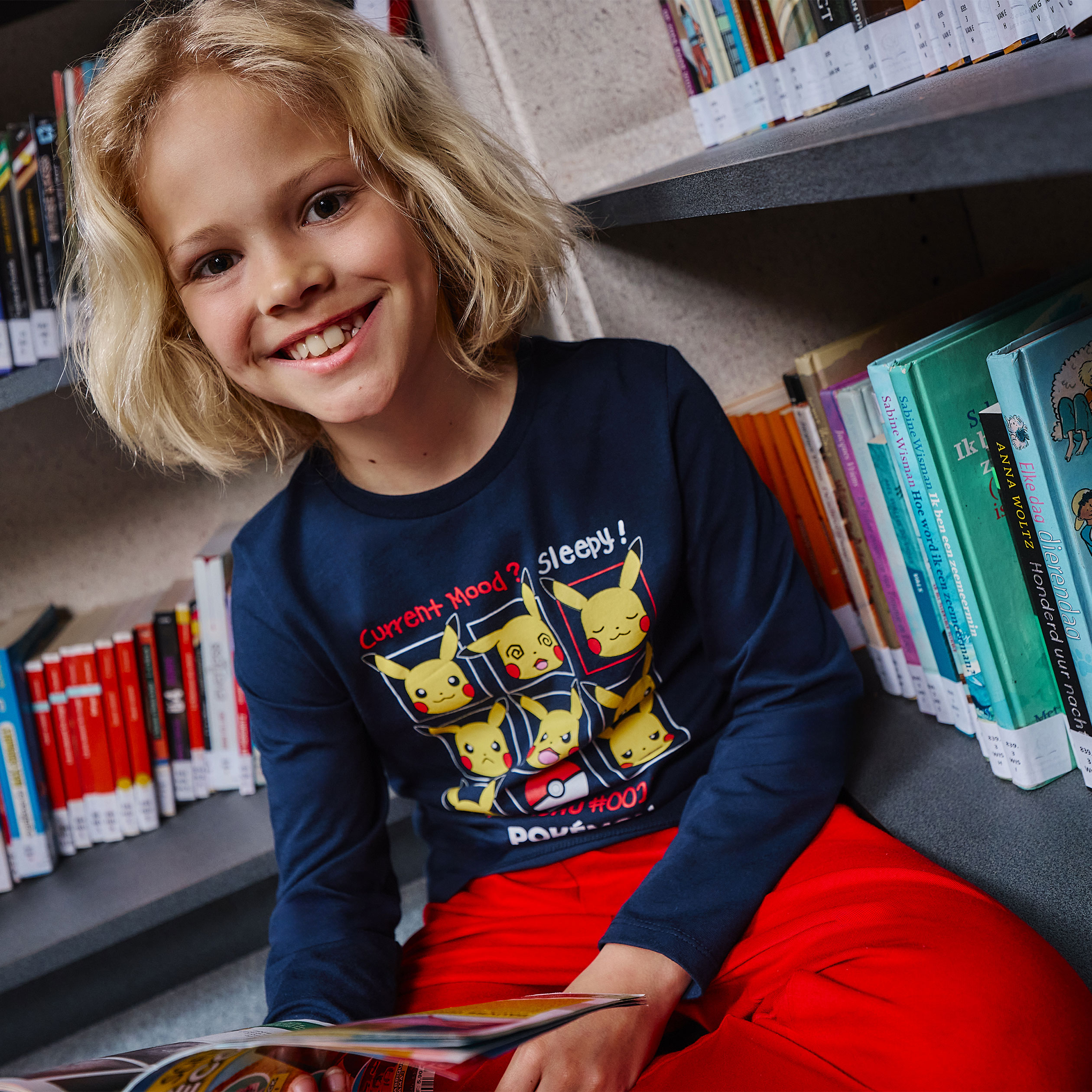 ensemble pyjama coton pokemon pikachu bleu marine garcon Ensemble pyjama coton Pokémon Pikachu bleu marine garçon