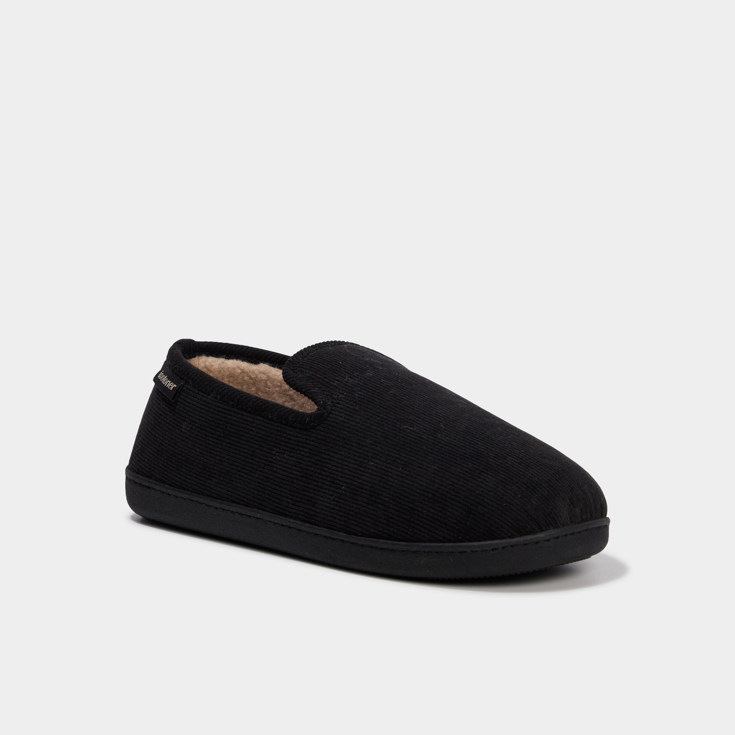 Chaussons fourr&eacute;s Isotoner taupe homme