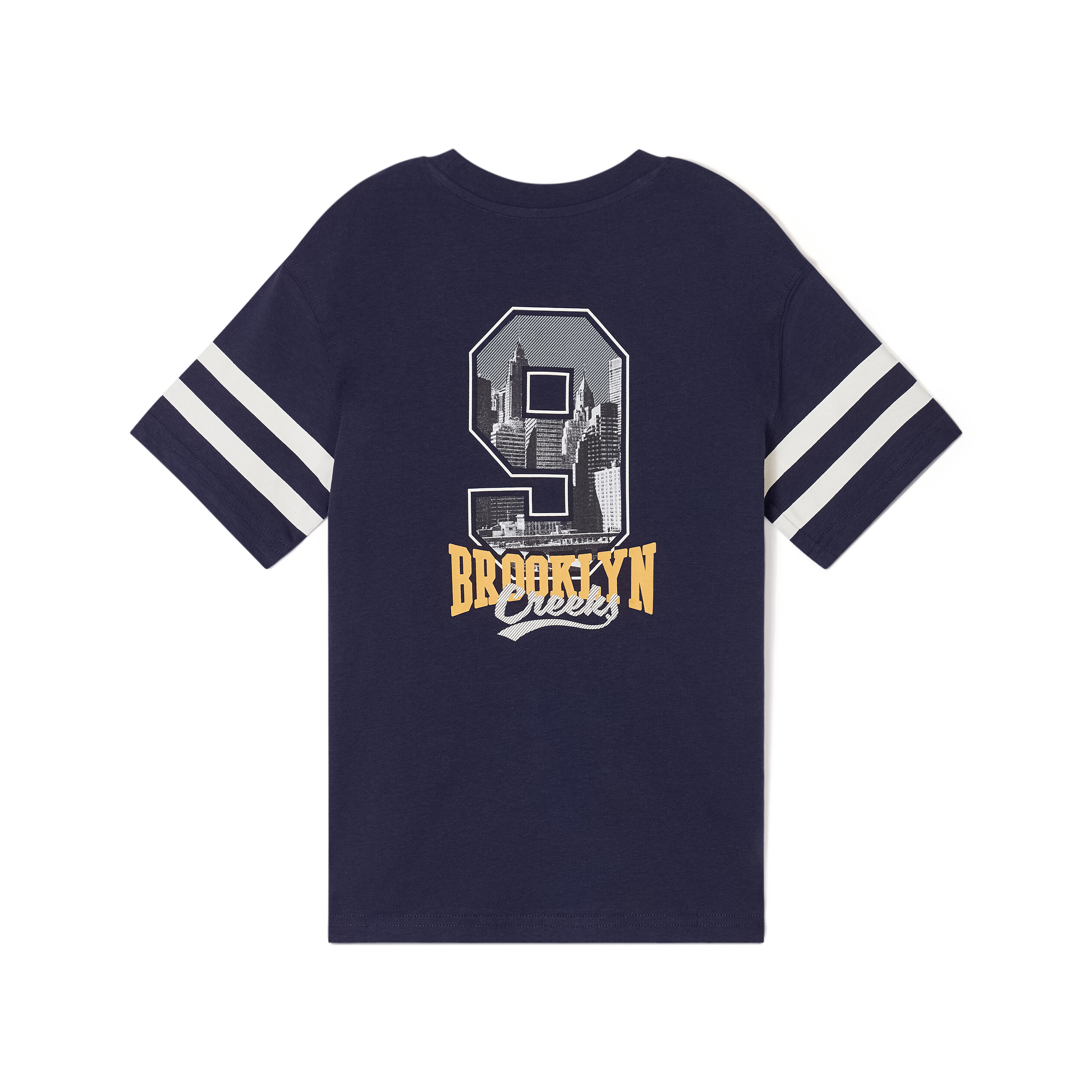 t shirt manches courtes coton creeks bleu marine garcon T-shirt manches courtes coton Creeks bleu marine garçon