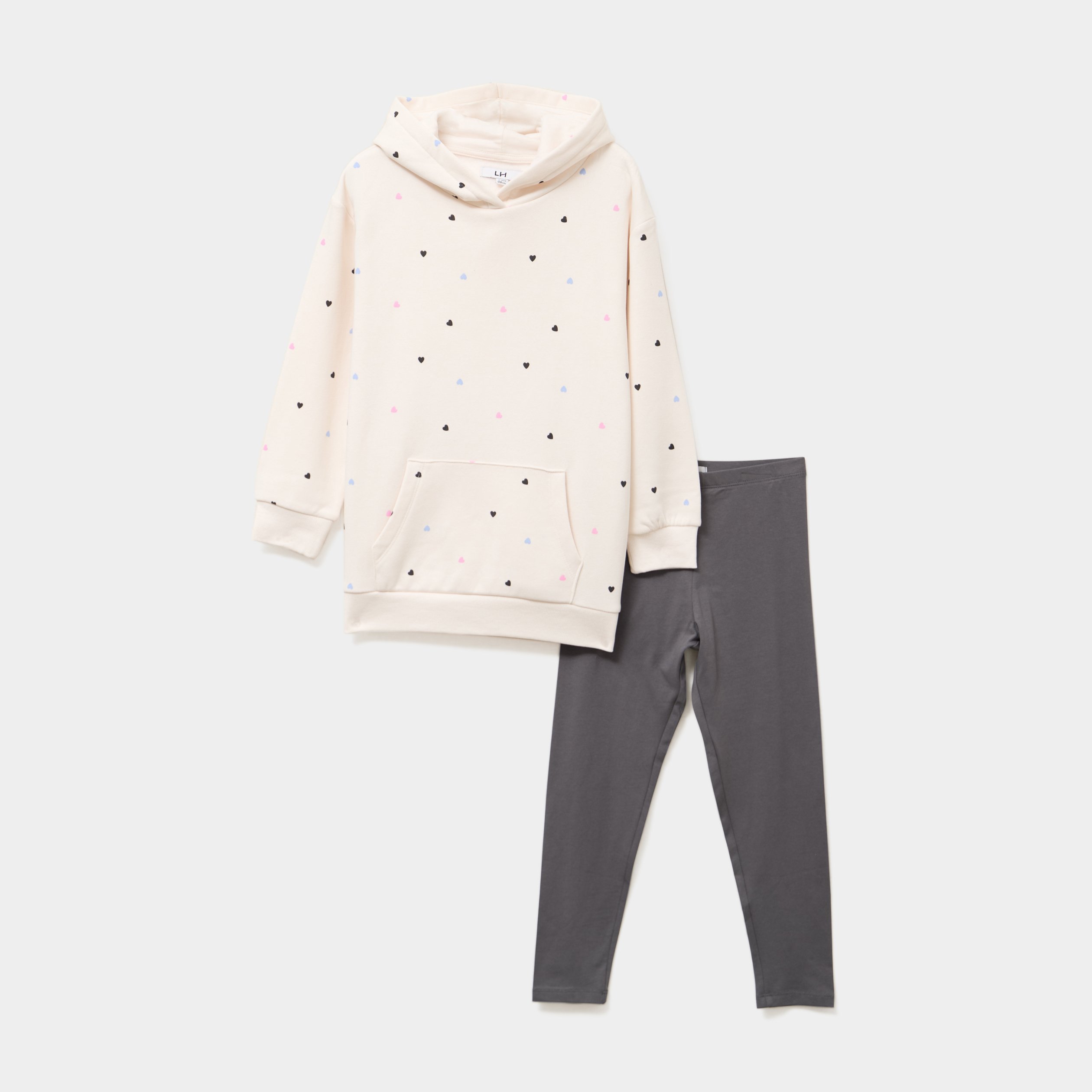 ensemble sweat long et legging beige fille Ensemble sweat long et legging beige fille