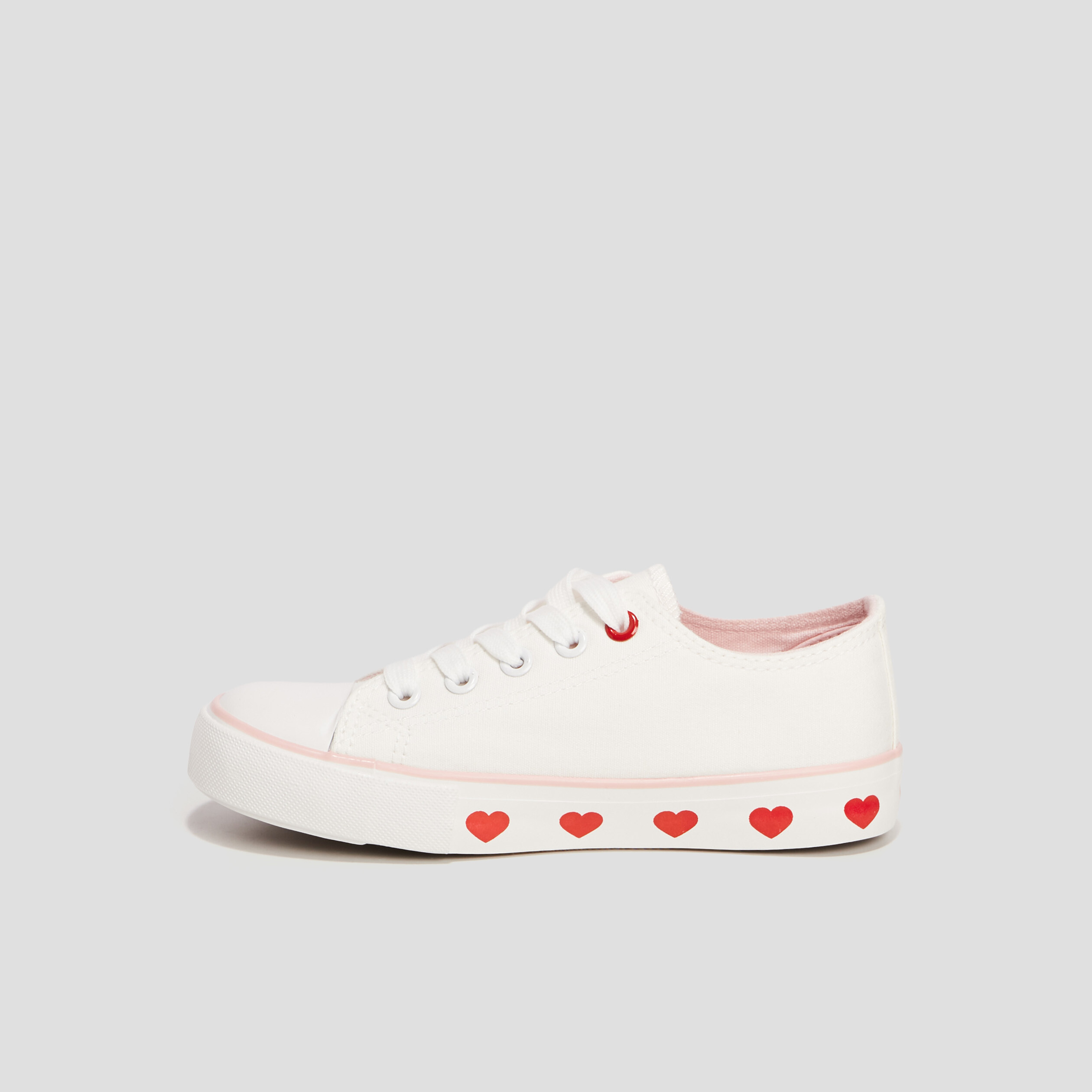 tennis a lacets en toile creeks blanc fille Tennis à lacets en toile Creeks blanc fille