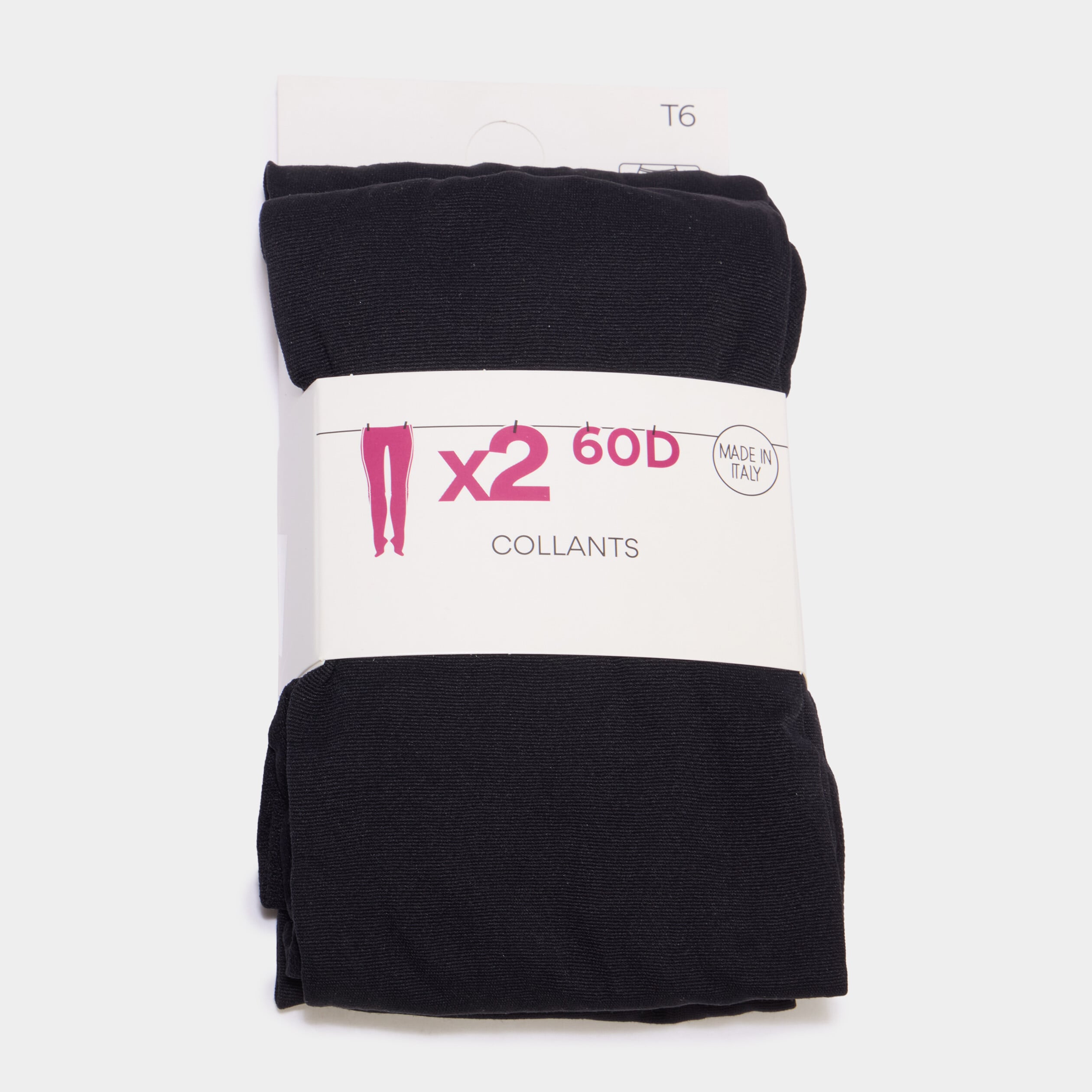 Lot 2 collants 60D noir femme