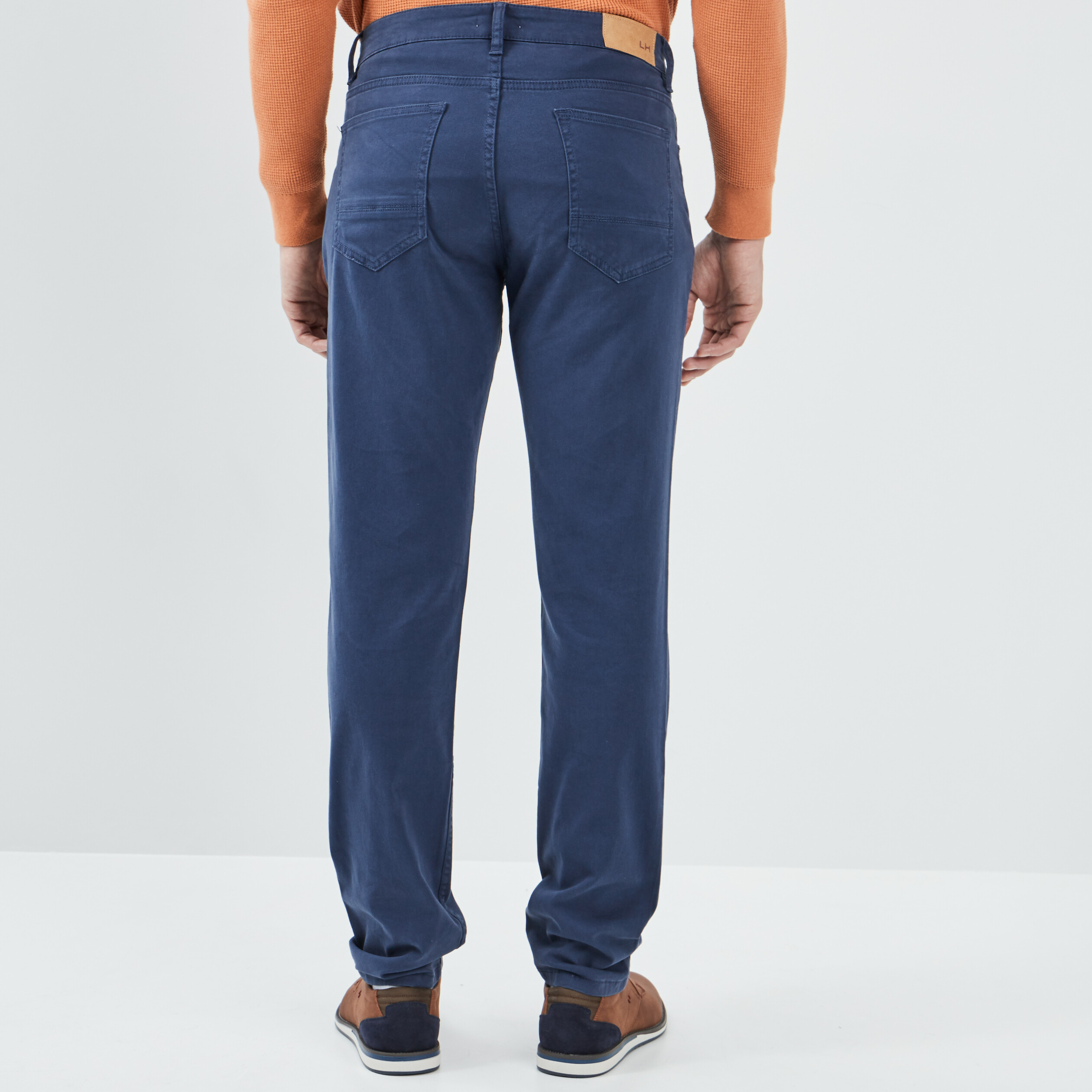 Pantalon regular bleu homme
