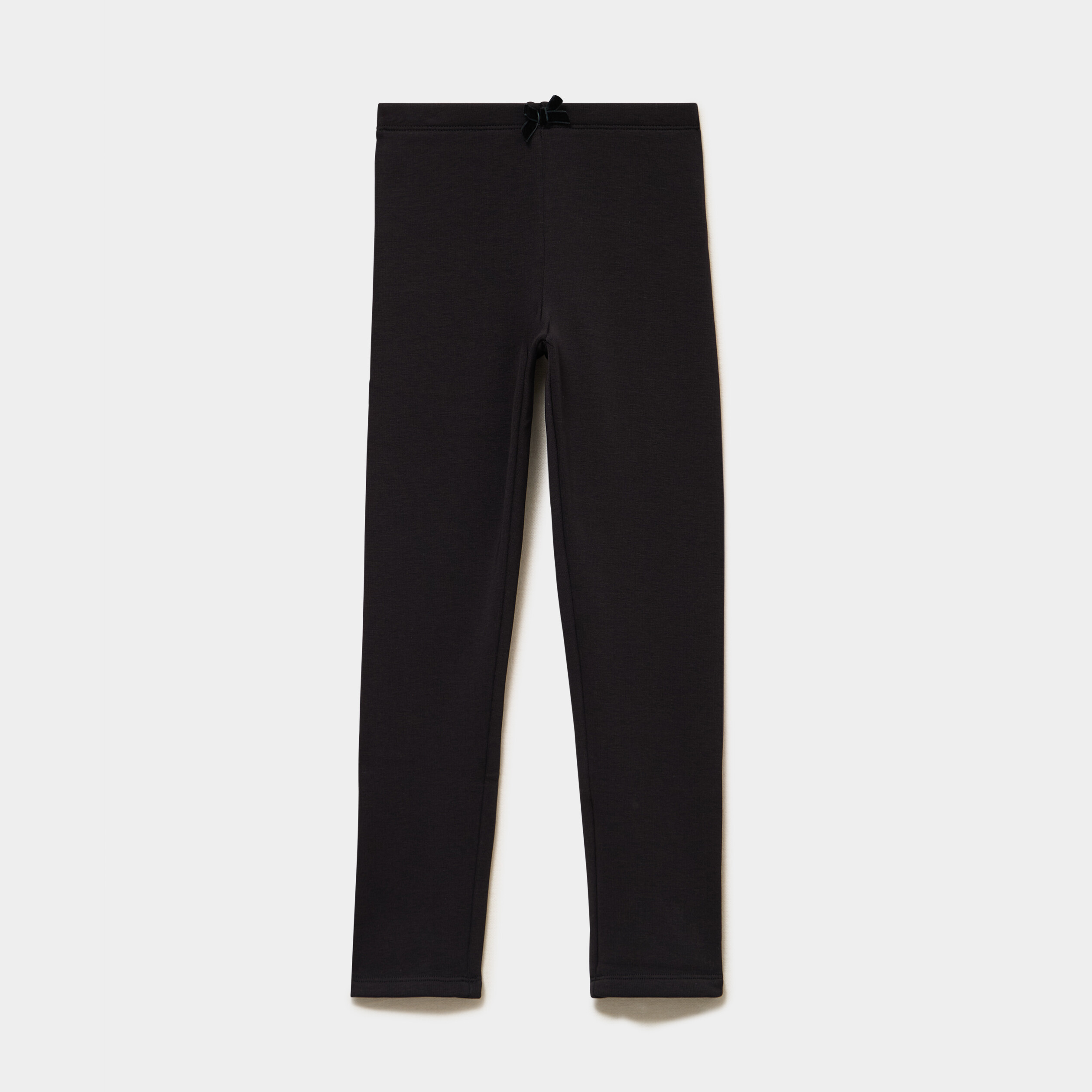 Legging molleton doubl&eacute; polaire noir fille