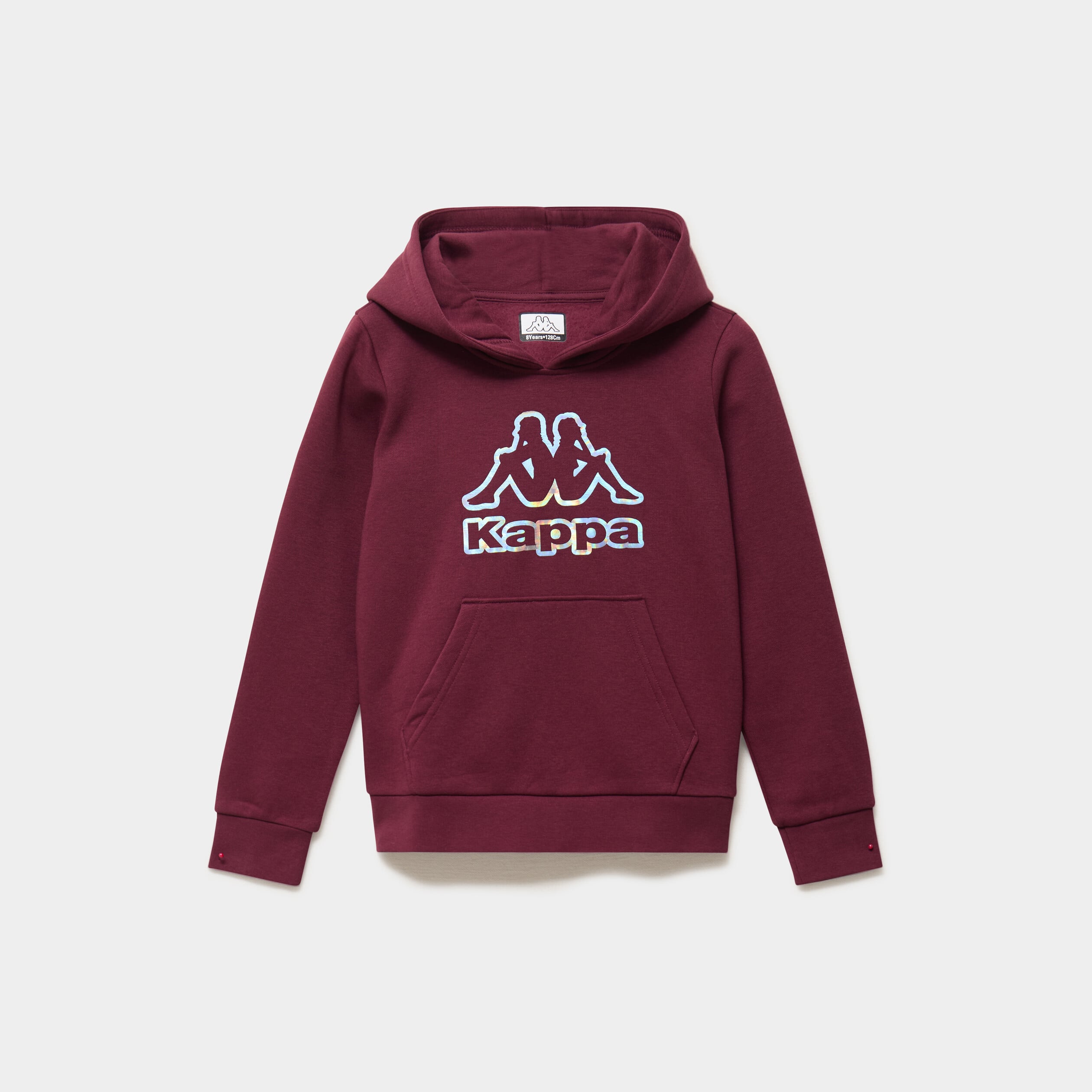 Sweat hoodie 1 poche Kappa bordeaux fille
