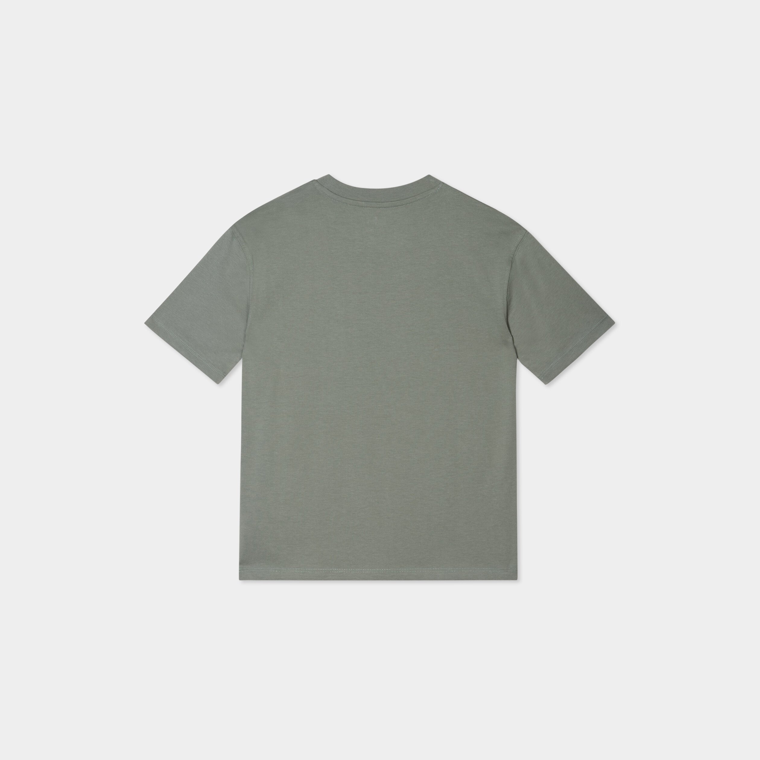 t shirt oversize 1 poche manches courtes vert kaki garcon T-shirt oversize 1 poche manches courtes vert kaki garçon