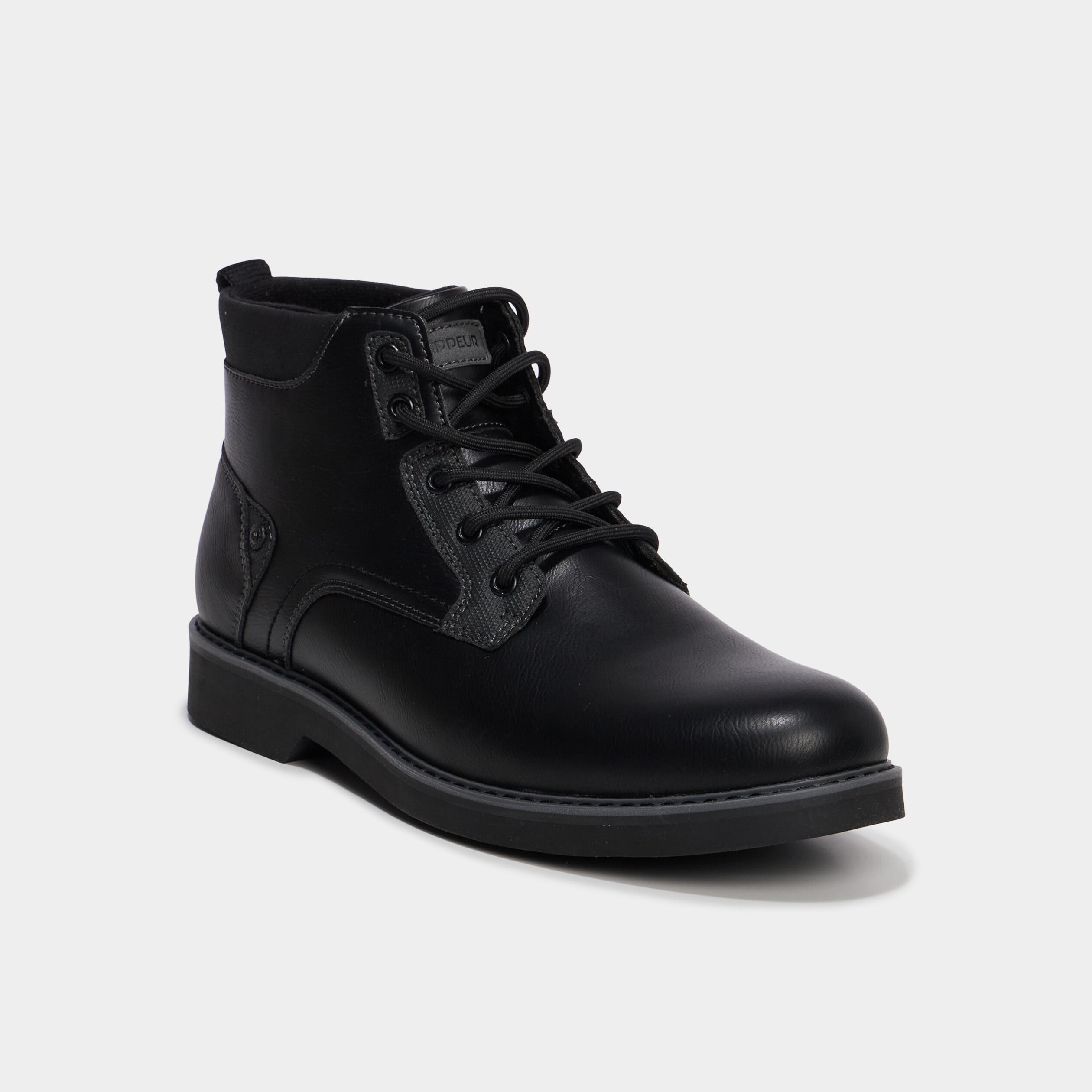 Bottines &agrave; lacets noir homme