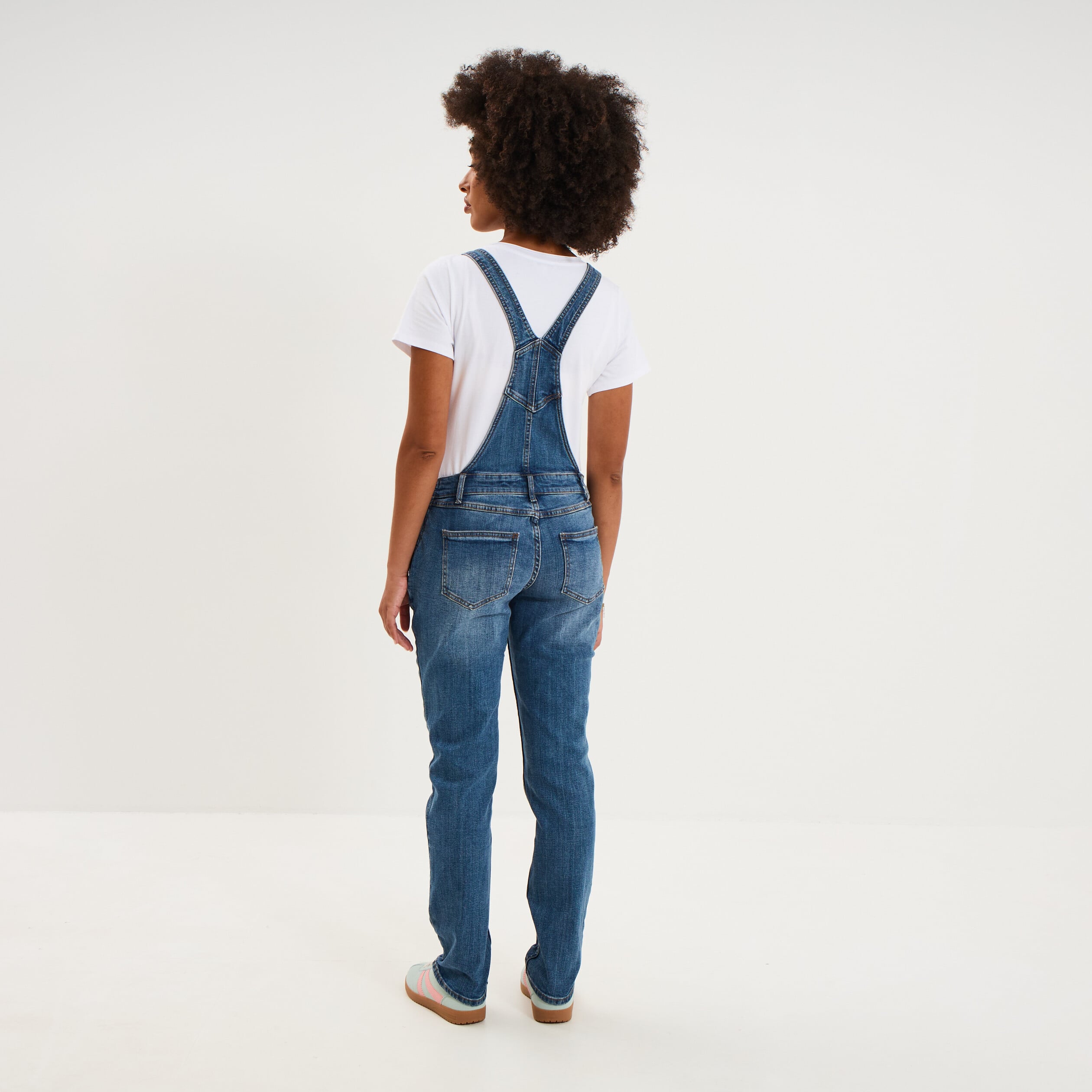 Salopette en jean de grossesse denim stone femme maternit&eacute;