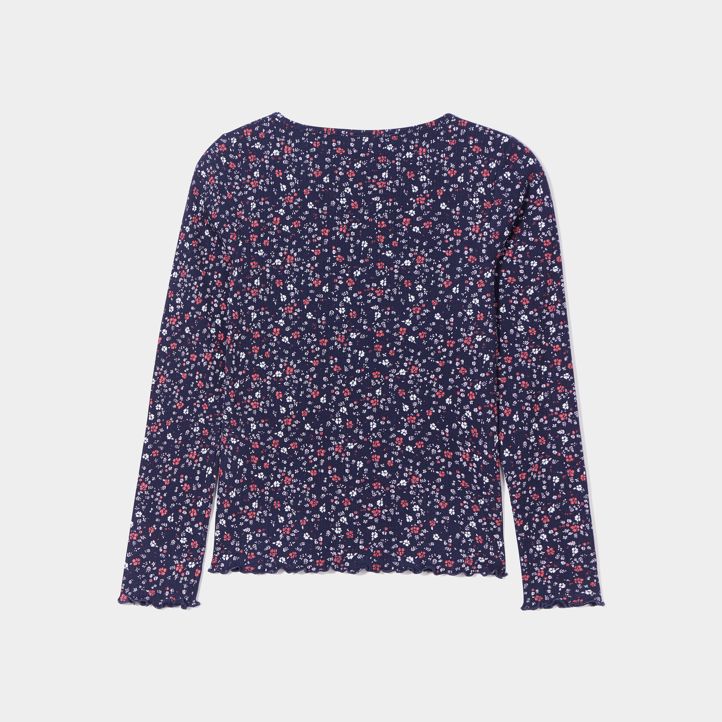 T-shirt manches longues Creeks bleu marine fille